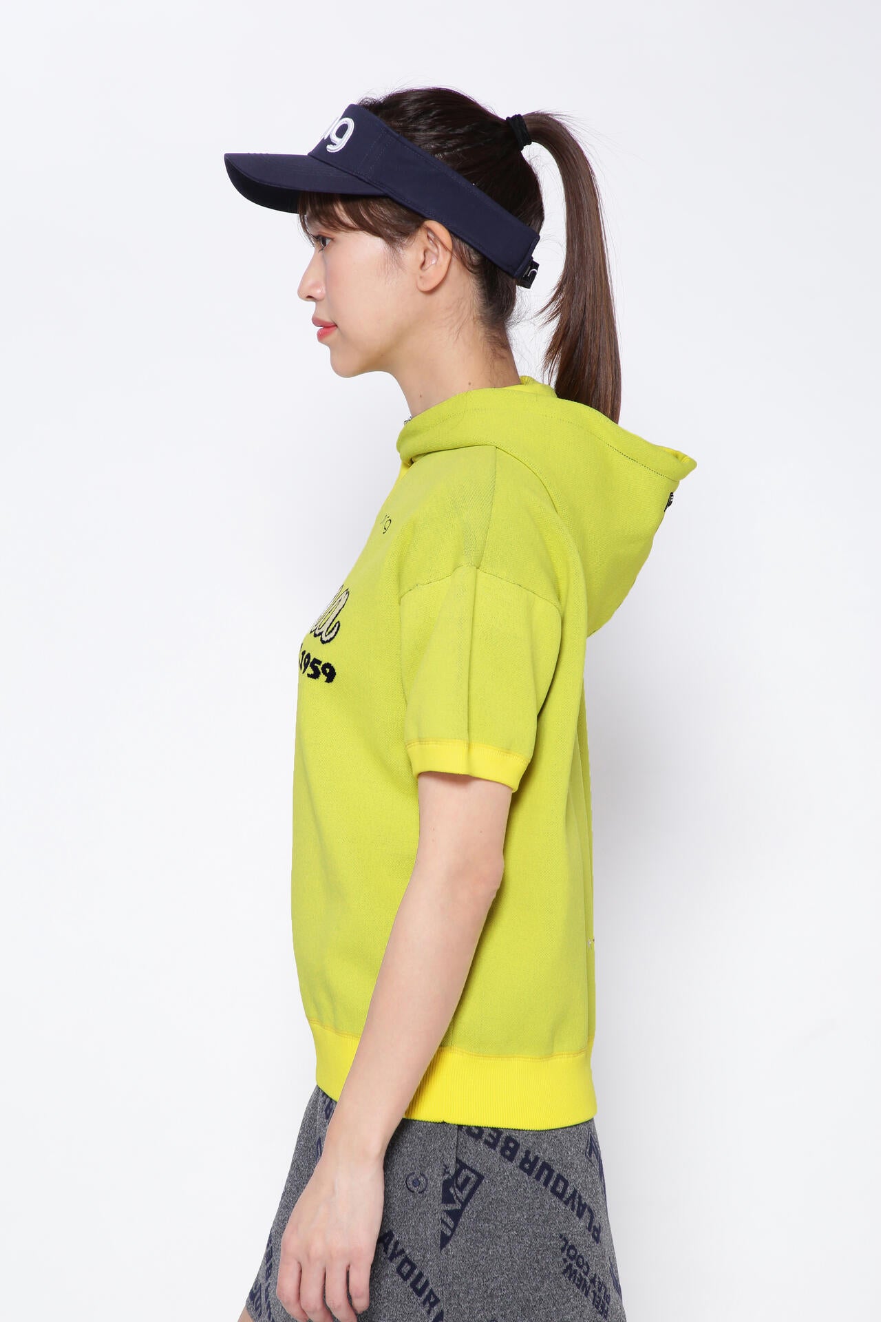 【PING APPAREL】アリゾナ半袖ニットフーディプルオーバー ＜NATIVE＞ (LADIES)