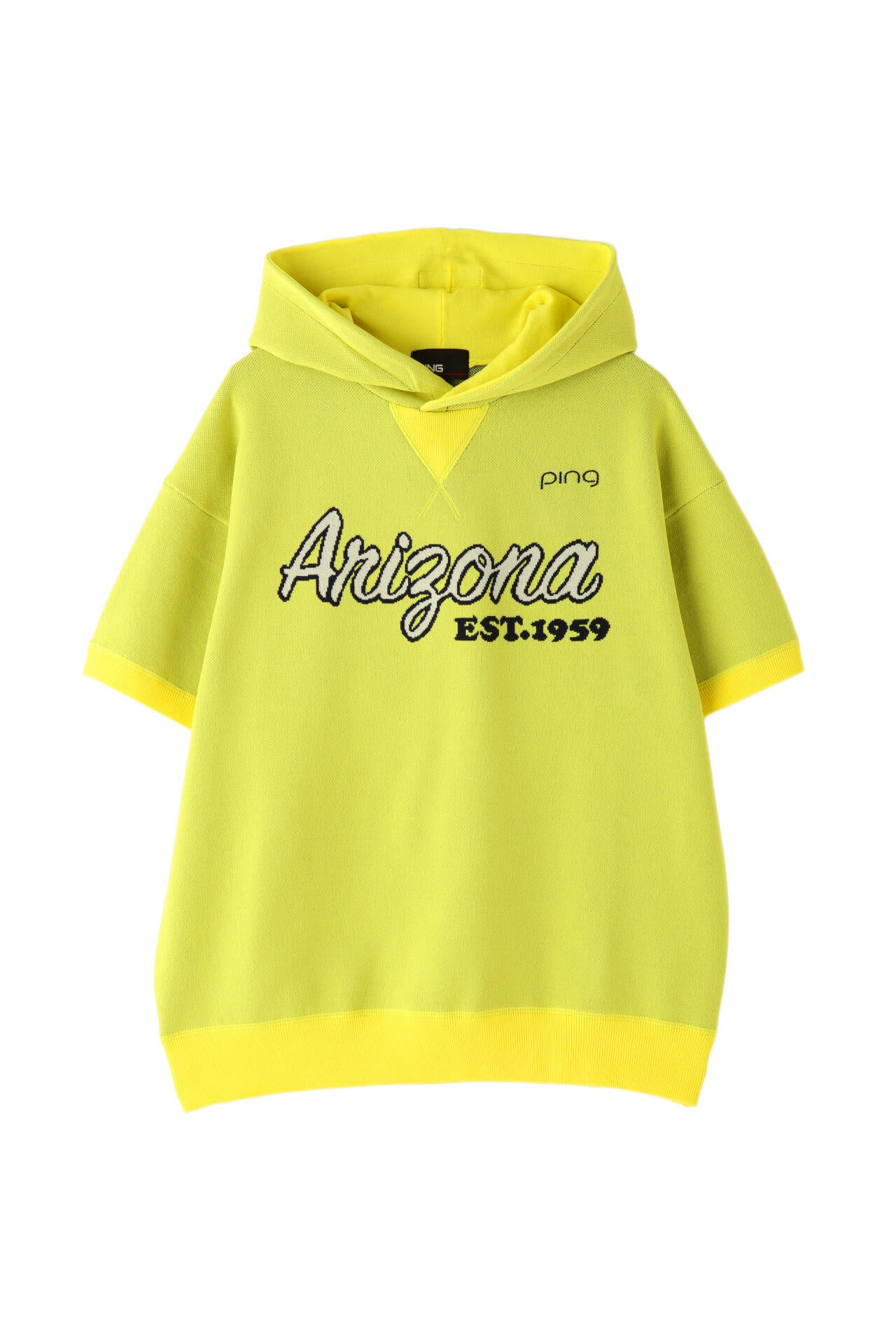 【PING APPAREL】アリゾナ半袖ニットフーディプルオーバー ＜NATIVE＞ (LADIES)