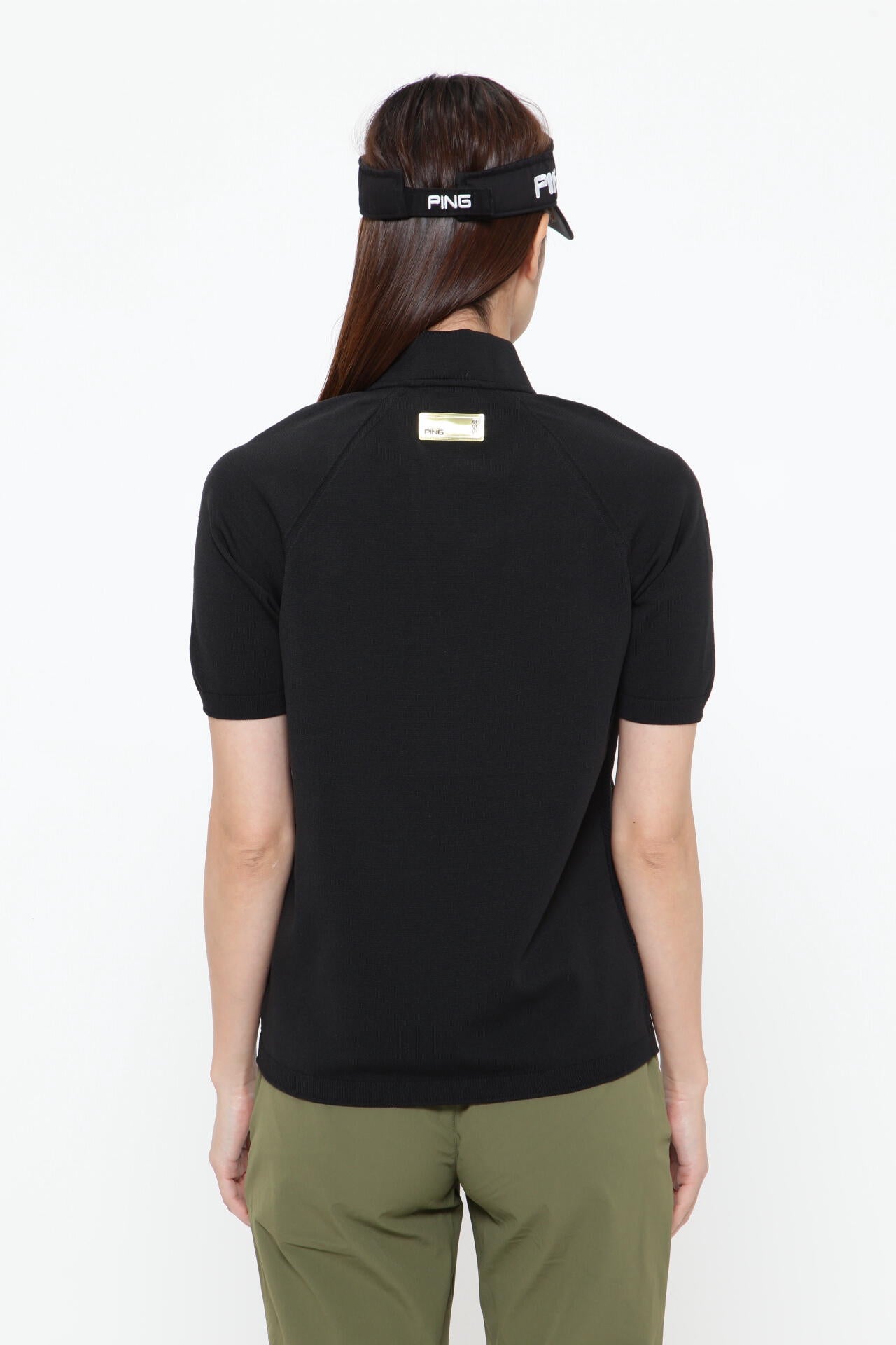 【PING APPAREL】ホールガーメントニットポロシャツ ＜GOLD＞ (LADIES)
