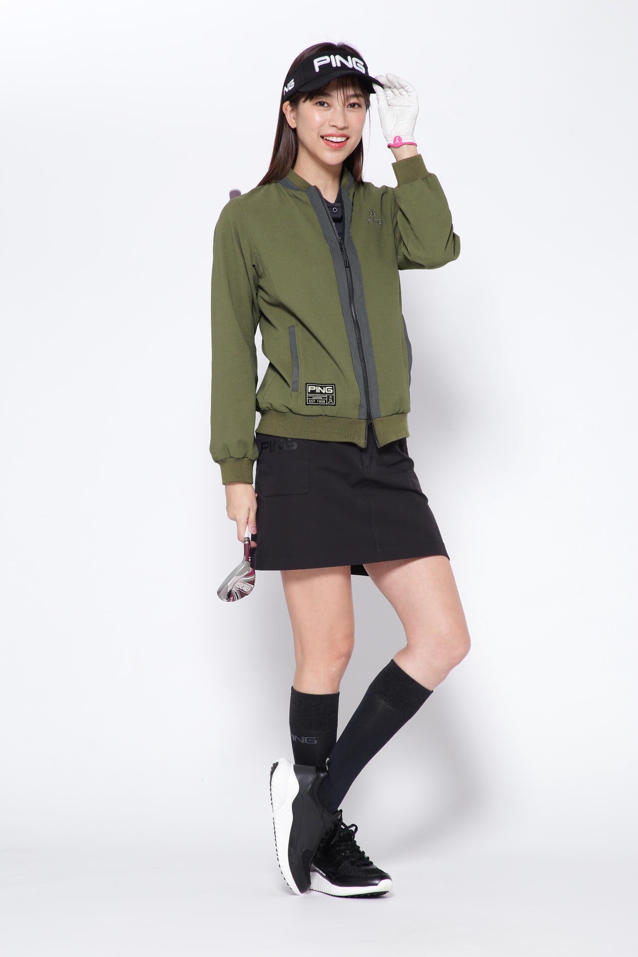 【PING APPAREL】ホールガーメントニットポロシャツ ＜GOLD＞ (LADIES)