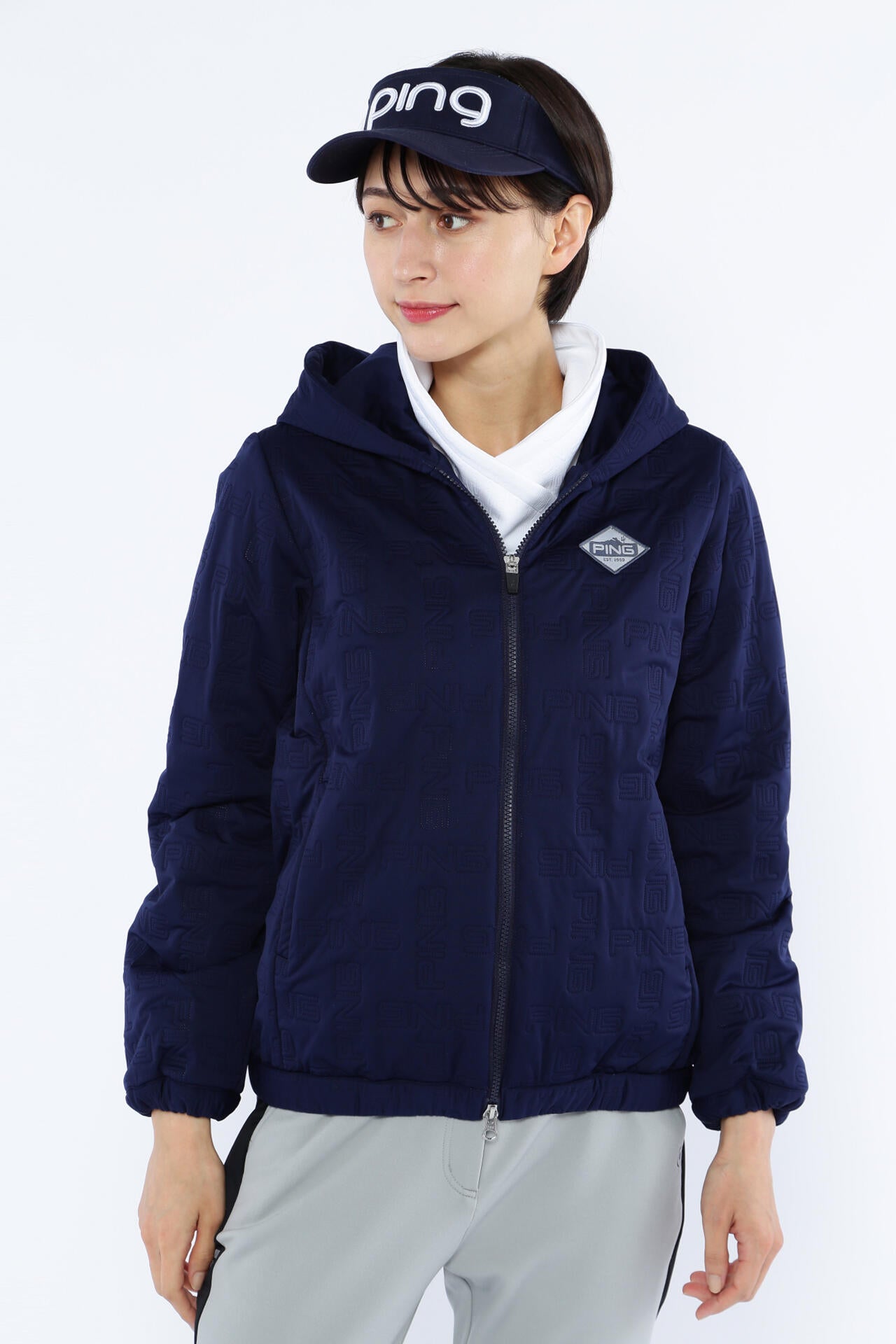 PING APPAREL】ソニックキルト防風撥水中綿ブルゾン ＜NATIVE