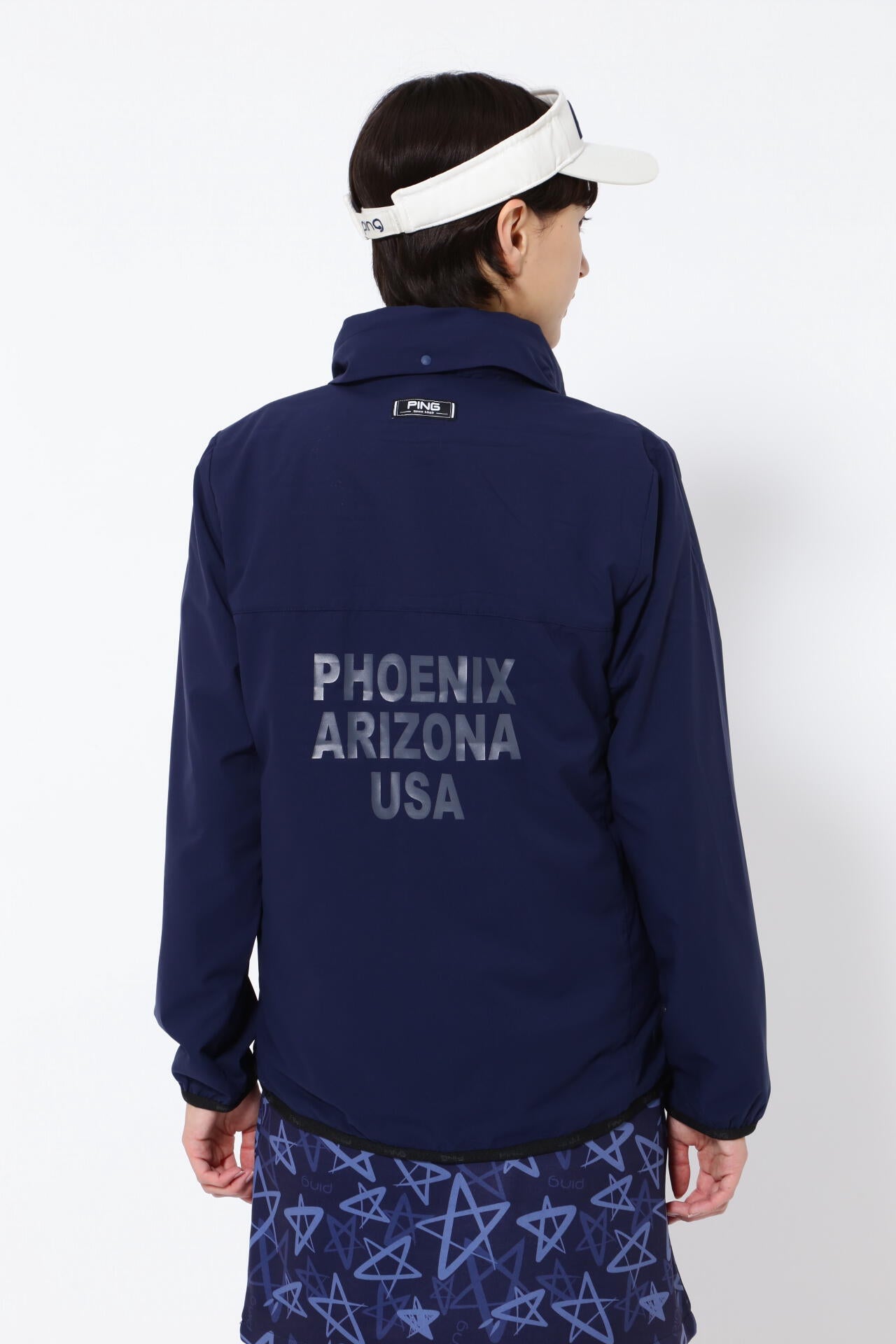PING APPAREL撥水 3WAYフーディブルゾン／Sサイズ／ネイビー PING APPAREL撥水 3WAYフーディブルゾン／Sサイズ／ネイビー ANY SIS