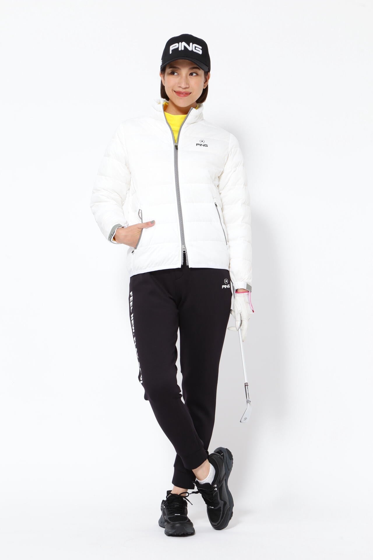 PING APPAREL】 Arizona rock camo柄ストレッチラミネート中綿ブルゾン