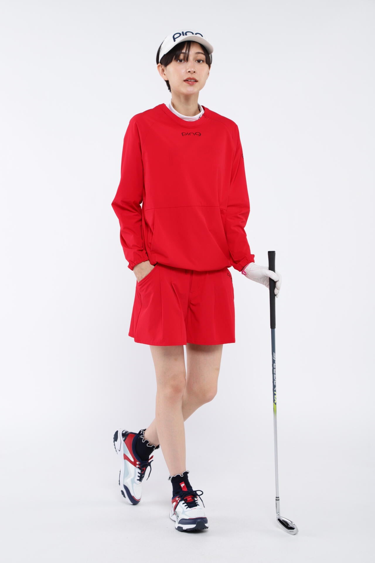 【PING APPAREL】2WAYストレッチリップストップ プルオーバー ＜LADIES LINE＞ (LADIES)