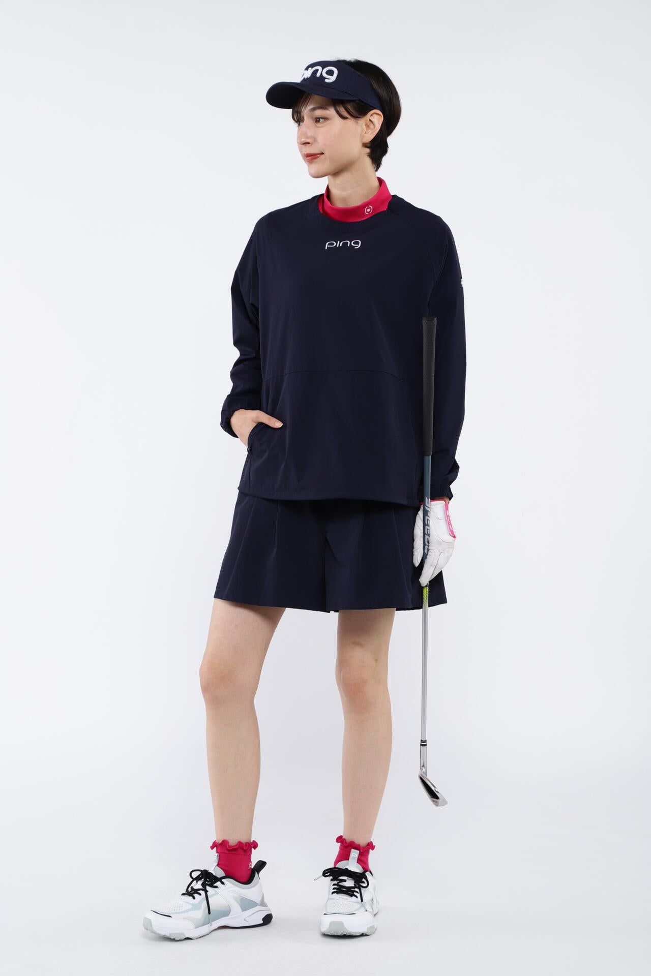 【PING APPAREL】2WAYストレッチリップストップ プルオーバー ＜LADIES LINE＞ (LADIES)