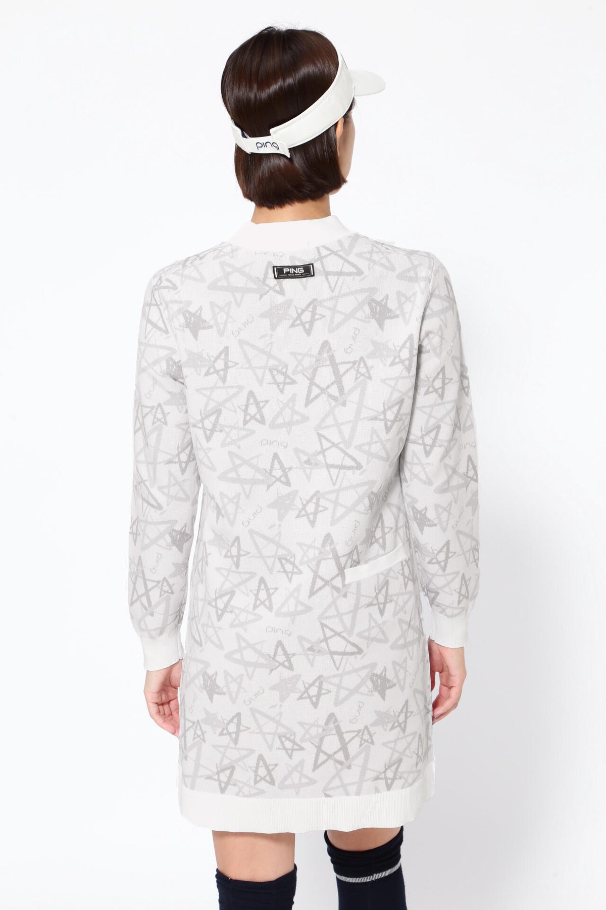 【PING APPAREL】ジャカードニットワンピース ＜NATIVE＞ (LADIES)