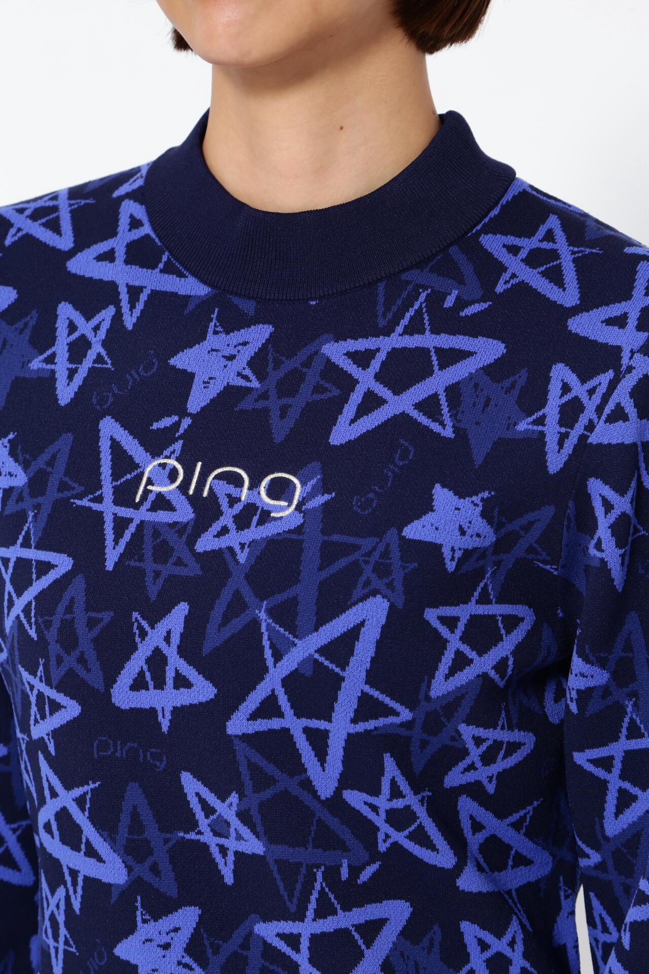 PING APPAREL】ジャカードニットワンピース ＜NATIVE＞ (LADIES