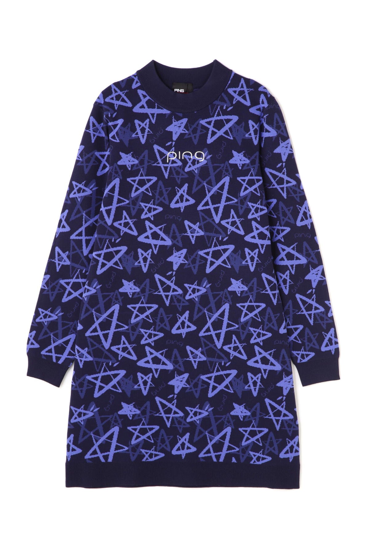 【PING APPAREL】ジャカードニットワンピース ＜NATIVE＞ (LADIES)