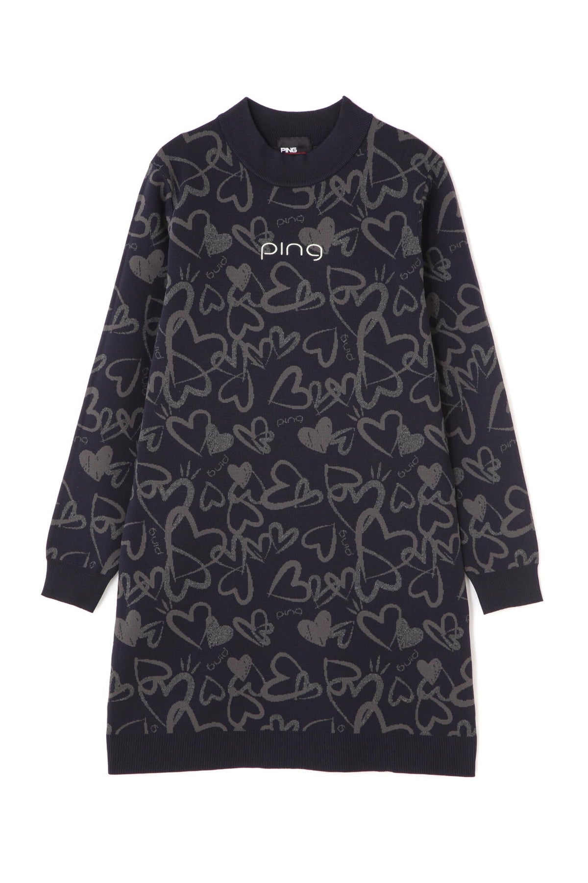【PING APPAREL】ジャカードニットワンピース ＜NATIVE＞ (LADIES)