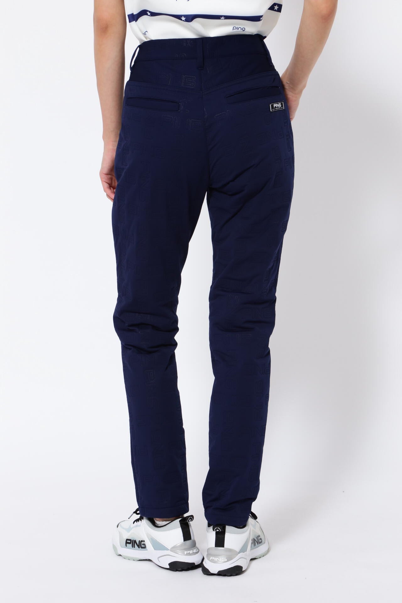 PING APPAREL】PINGモノグラム柄ソニックキルト防風撥水中綿5ポケット