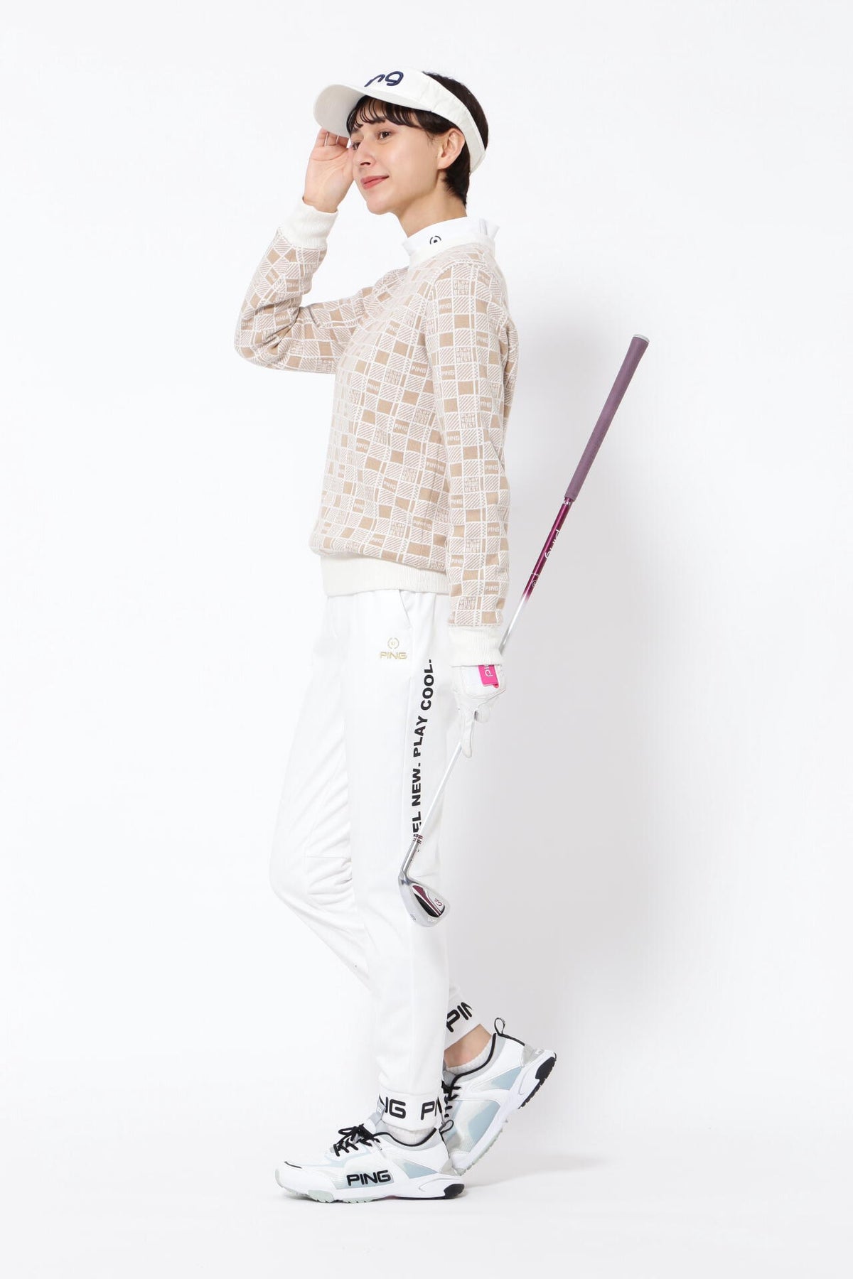 【PING APPAREL】ジョガーパンツ ＜GOLD＞ (LADIES)