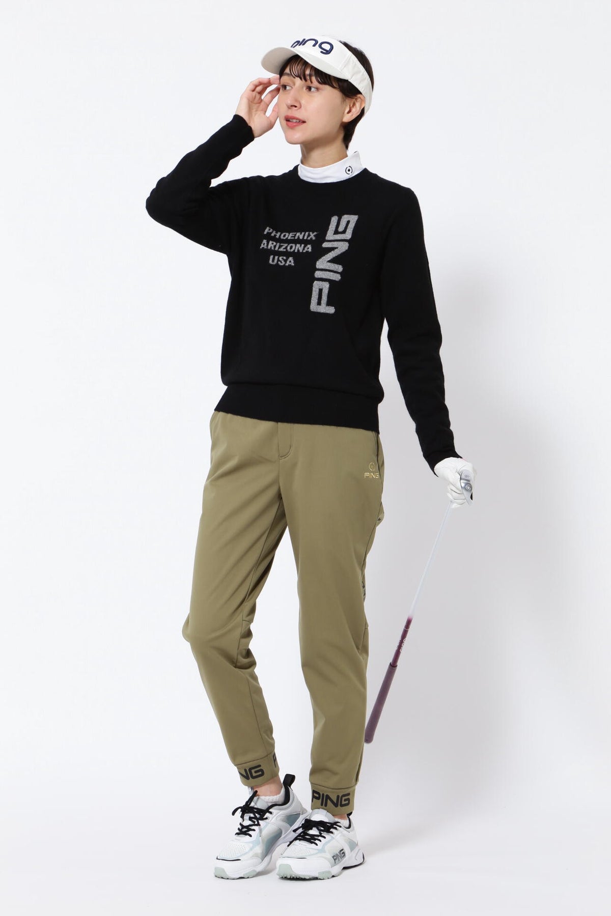 【PING APPAREL】ジョガーパンツ ＜GOLD＞ (LADIES)