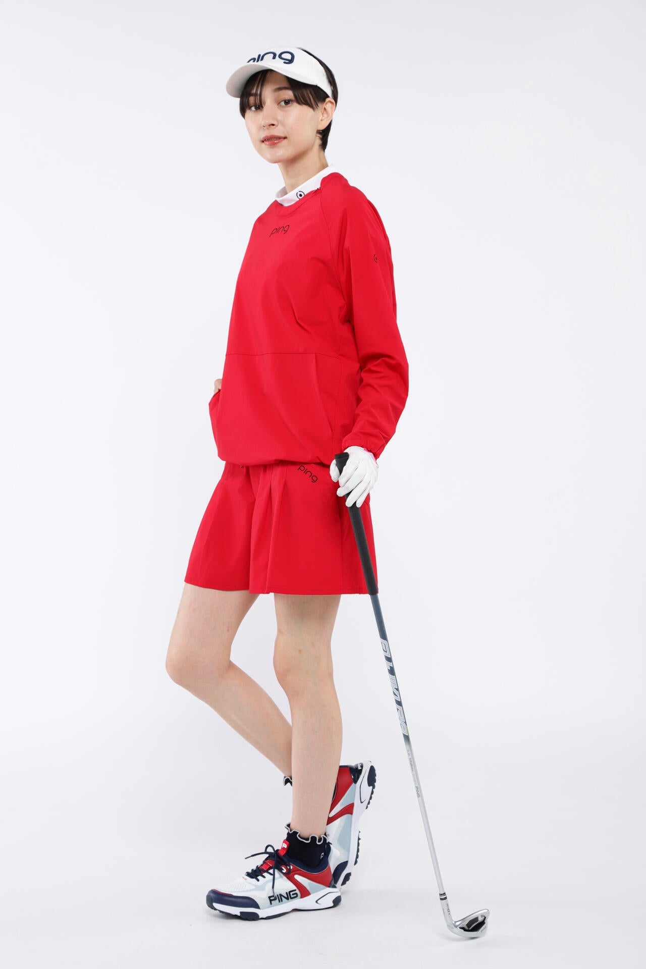 【PING APPAREL】2WAYストレッチ リップストップショートパンツ ＜LADIES LINE＞ (LADIES)