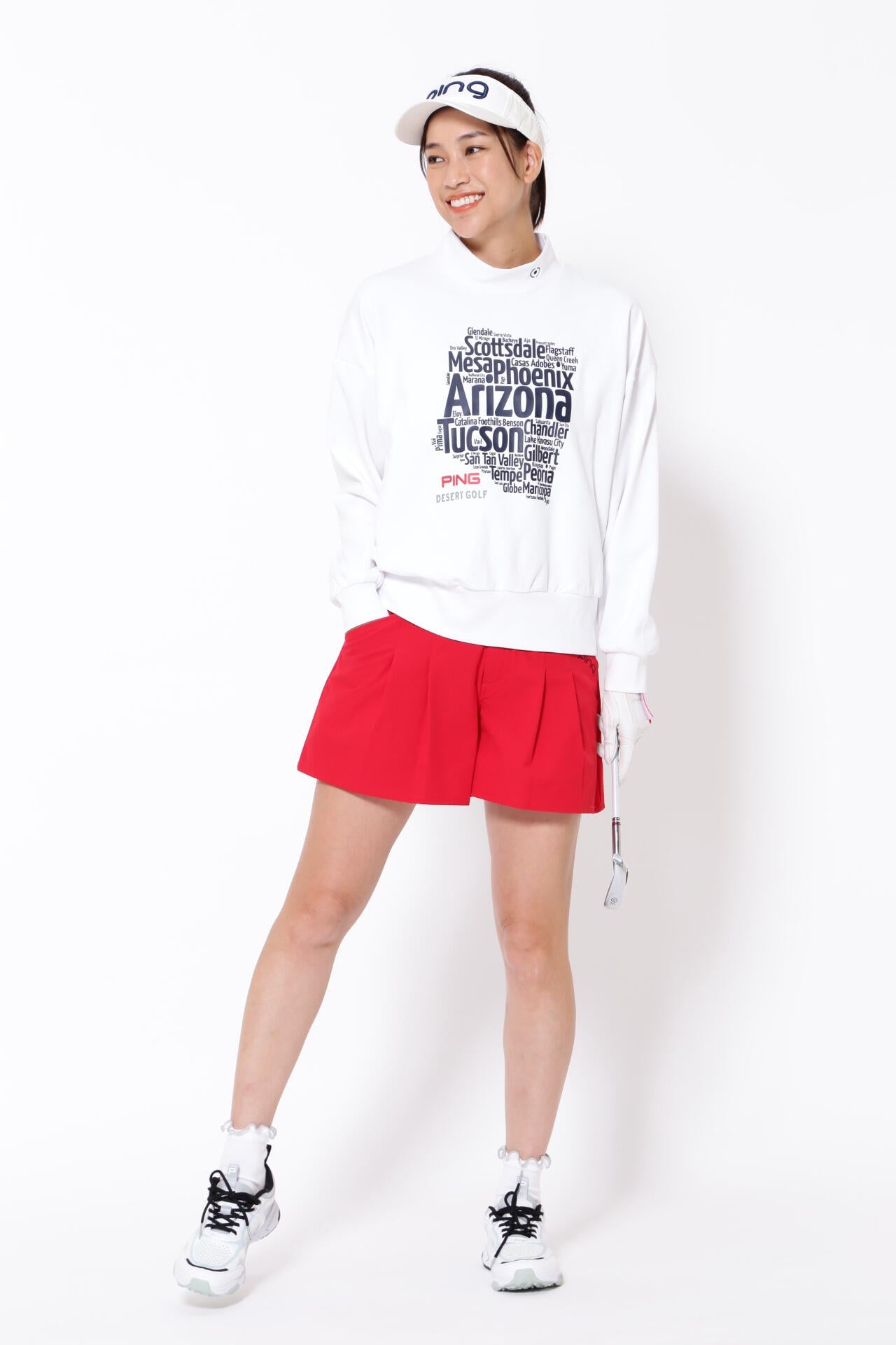 【PING APPAREL】2WAYストレッチ リップストップショートパンツ ＜LADIES LINE＞ (LADIES)