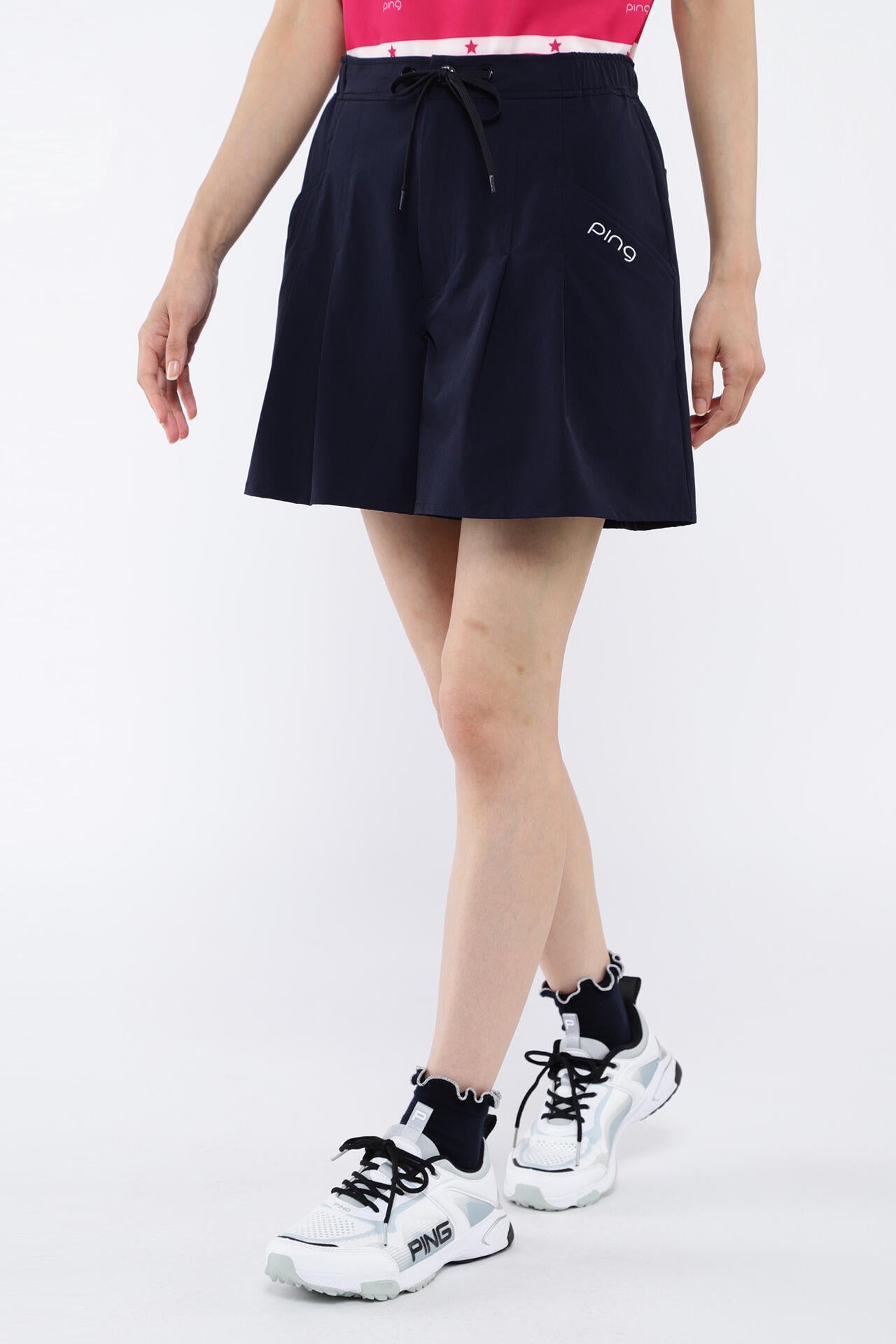 【PING APPAREL】2WAYストレッチ リップストップショートパンツ ＜LADIES LINE＞ (LADIES)