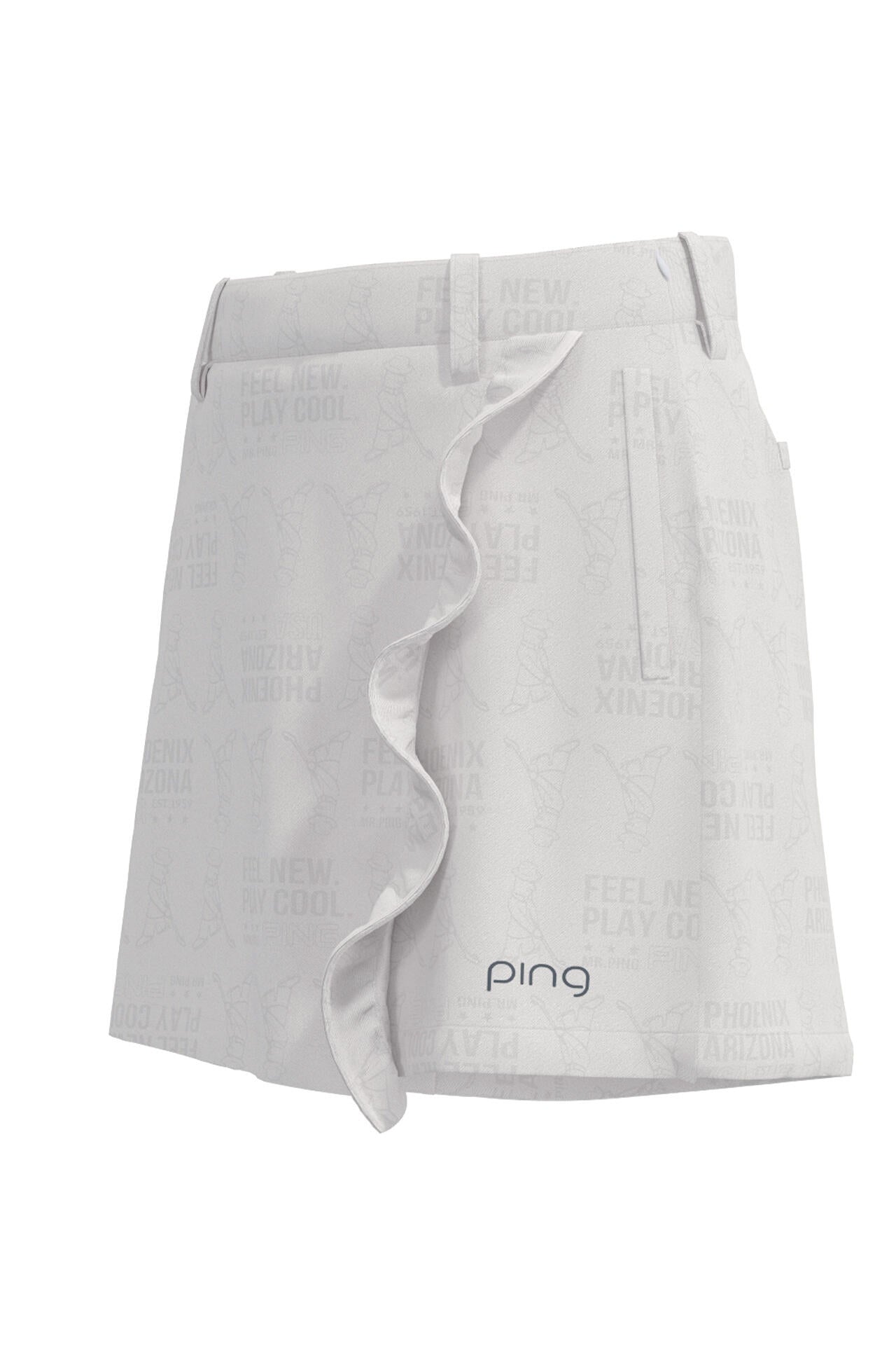 PING APPAREL】4WAYストレッチジャガードラップショートパンツ