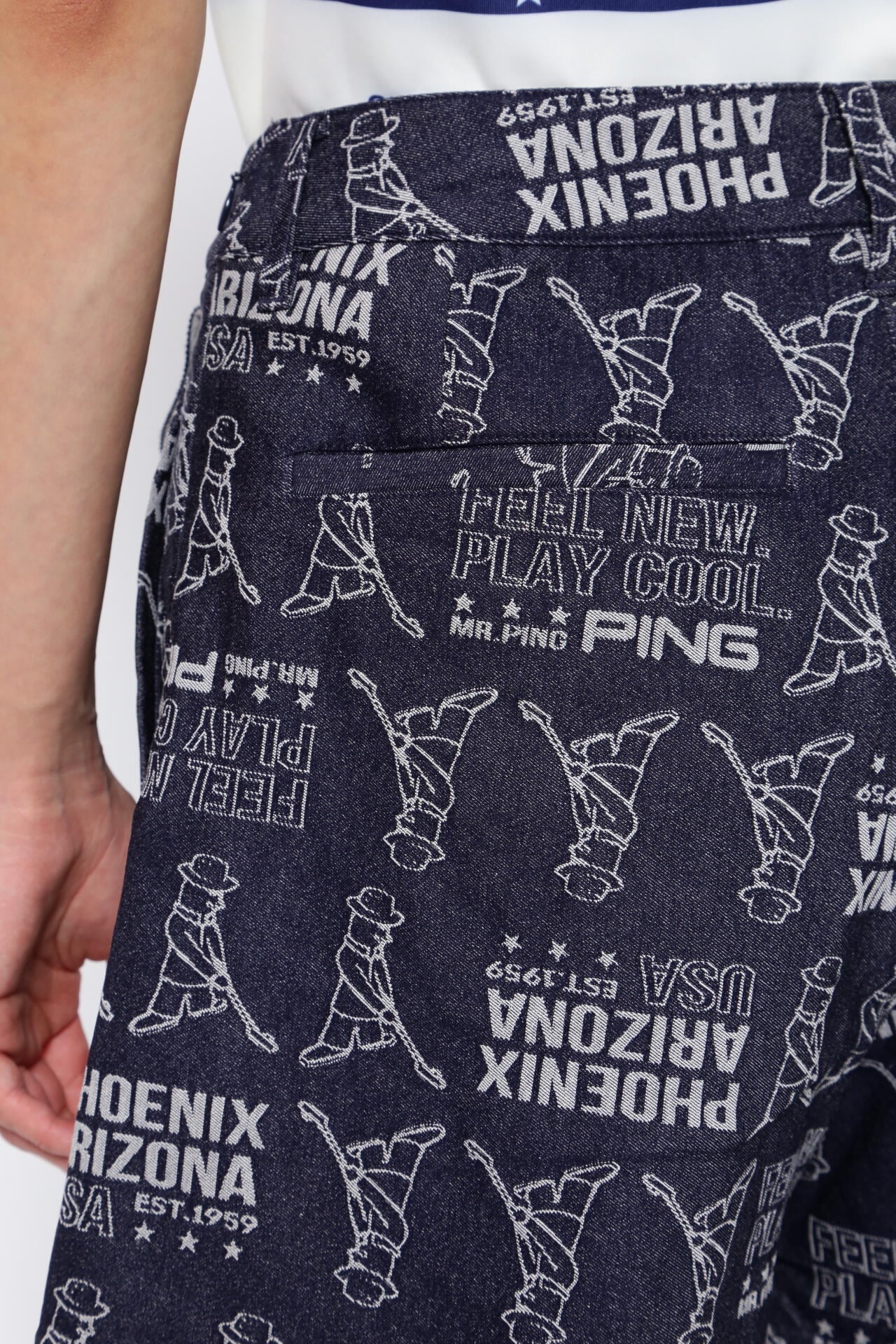 【PING APPAREL】4WAYストレッチジャガードラップショートパンツ ＜NATIVE＞ (MENS)