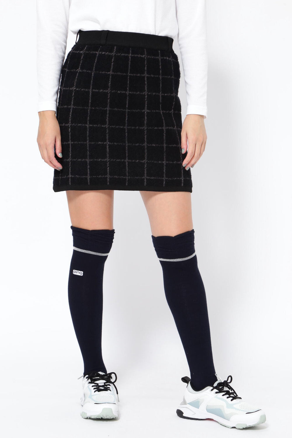 [PING APPAREL]ブークレチェック柄 ジャカードニットスカート ＜NATIVE＞ (LADIES) | PING（ピン） ｜【公式 ...
