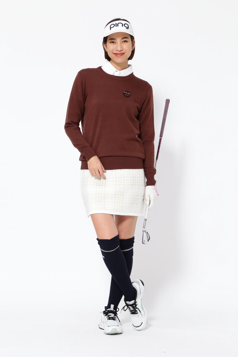 [PING APPAREL]ブークレチェック柄 ジャカードニットスカート ＜NATIVE＞ (LADIES) | PING（ピン） ｜【公式 ...