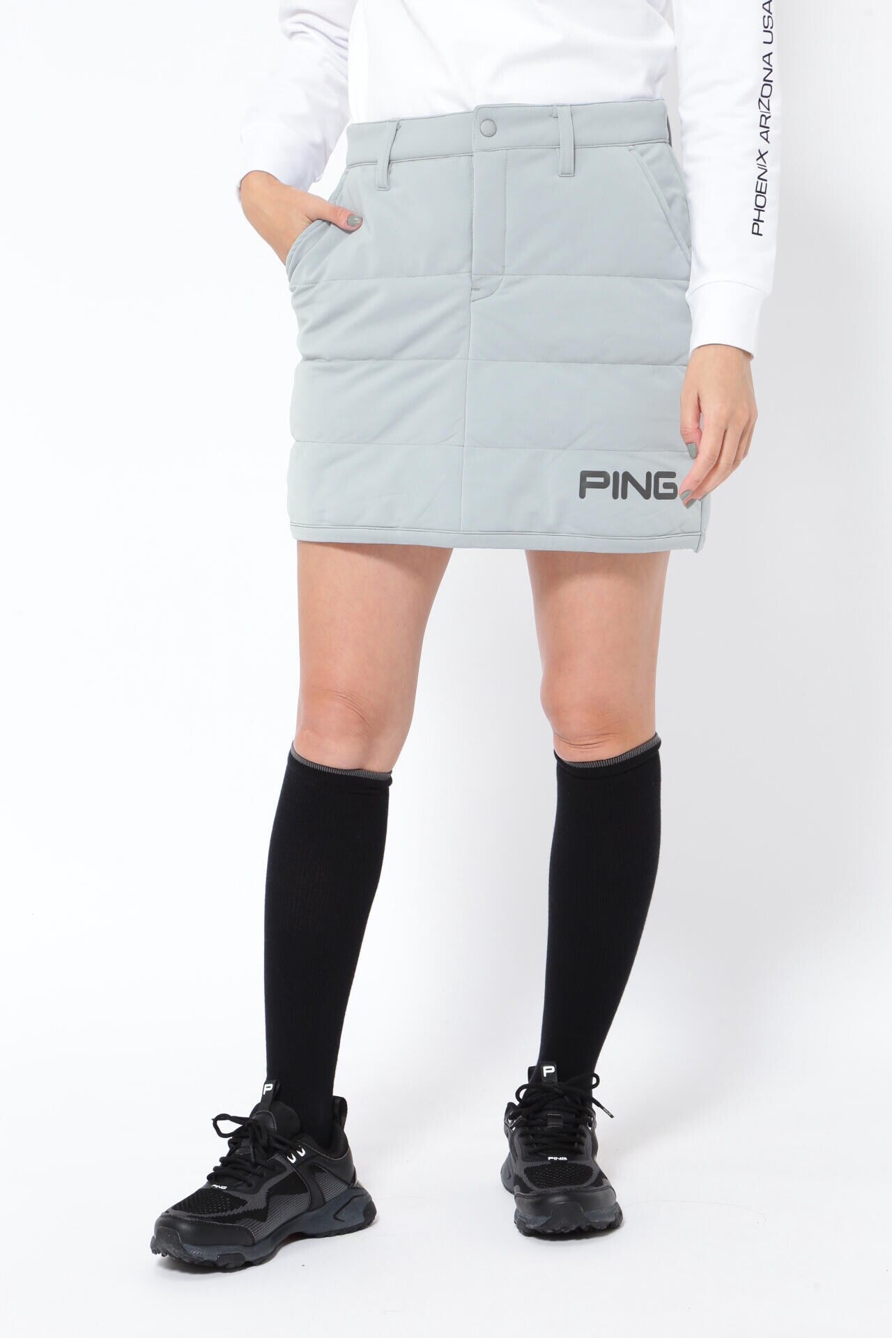 NEWストレッチ中綿スカート 　PING PING APPAREL】エアーフレイク中綿スカート ＜PERFORMANCE＞ (LADIES