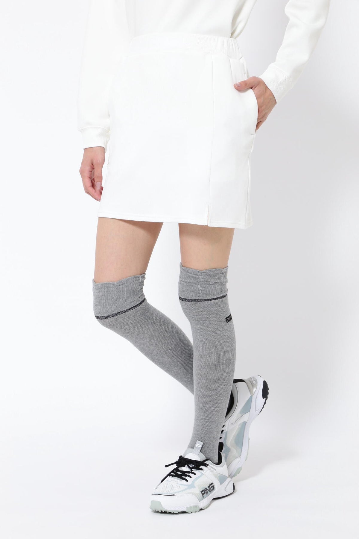 【PING APPAREL】ダンボールニットスカート ＜LADIES LINE＞ (LADIES)