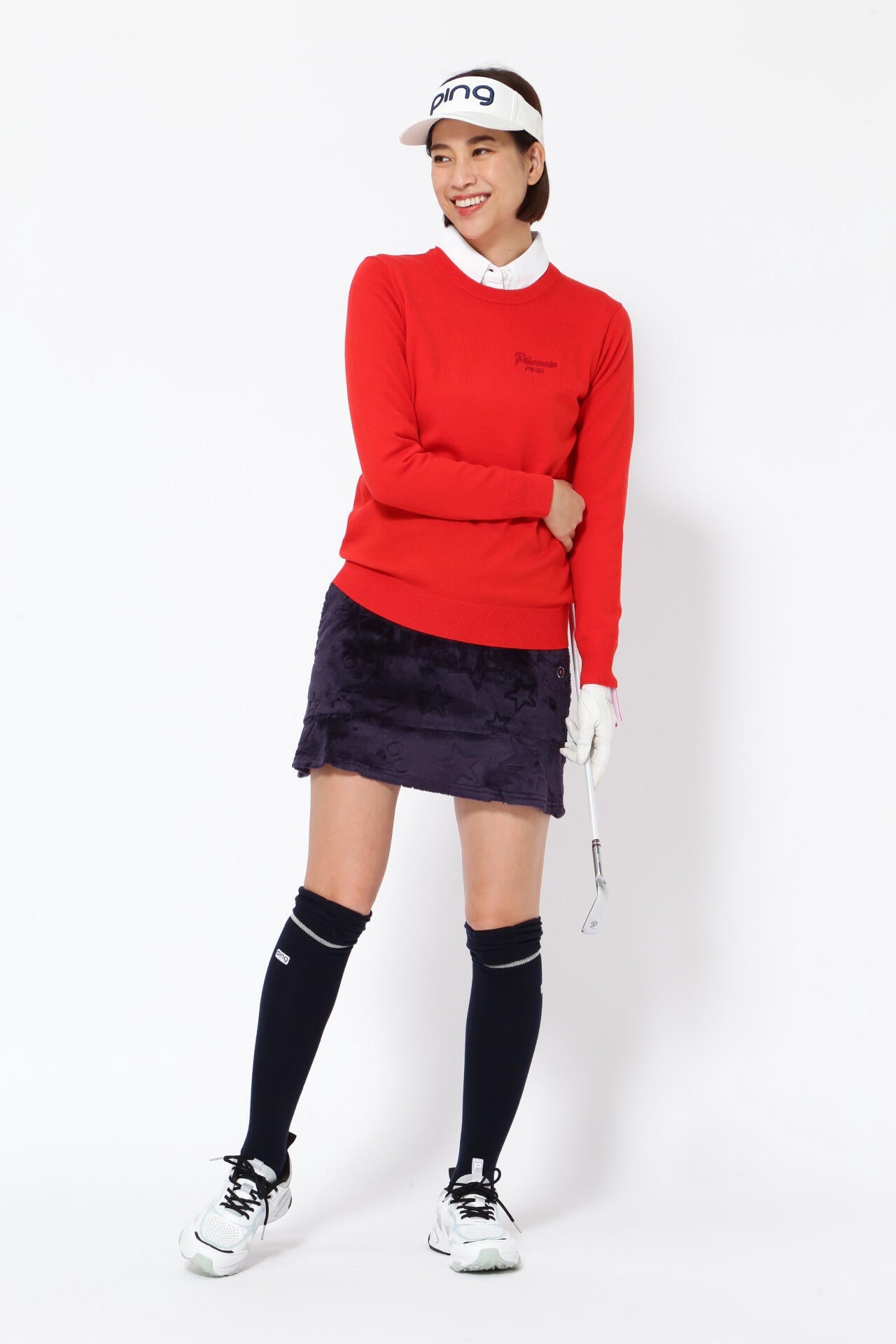 ○★新品未使用　PING（ピン）　バイアスロゴ　スカート　M　ブラック ○☆新品未使用 PING（ピン） バイアスロゴ スカート M ブラック☆○