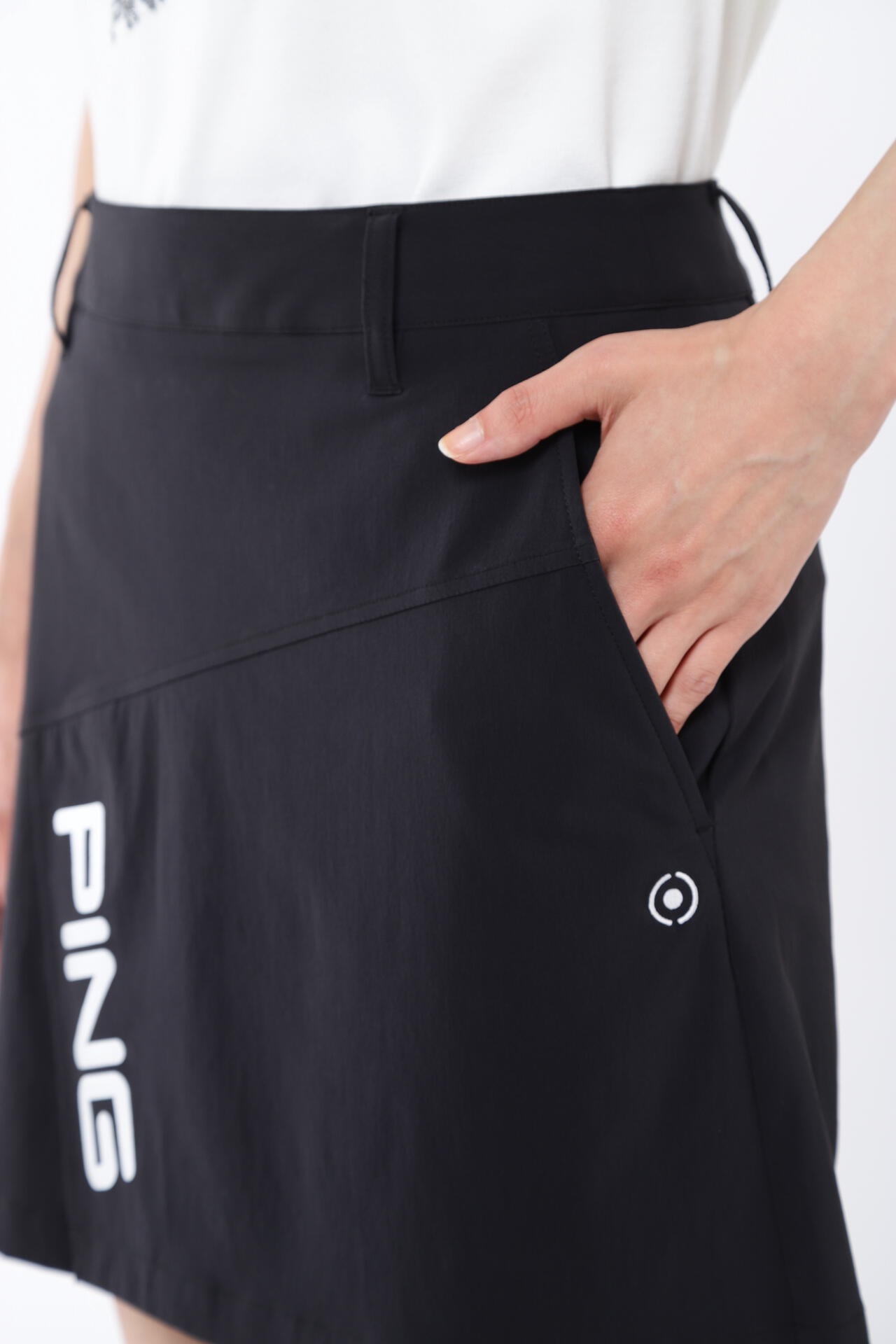 【PING APPAREL】ラップストレッチスカート ＜GOLD＞ (LADIES)