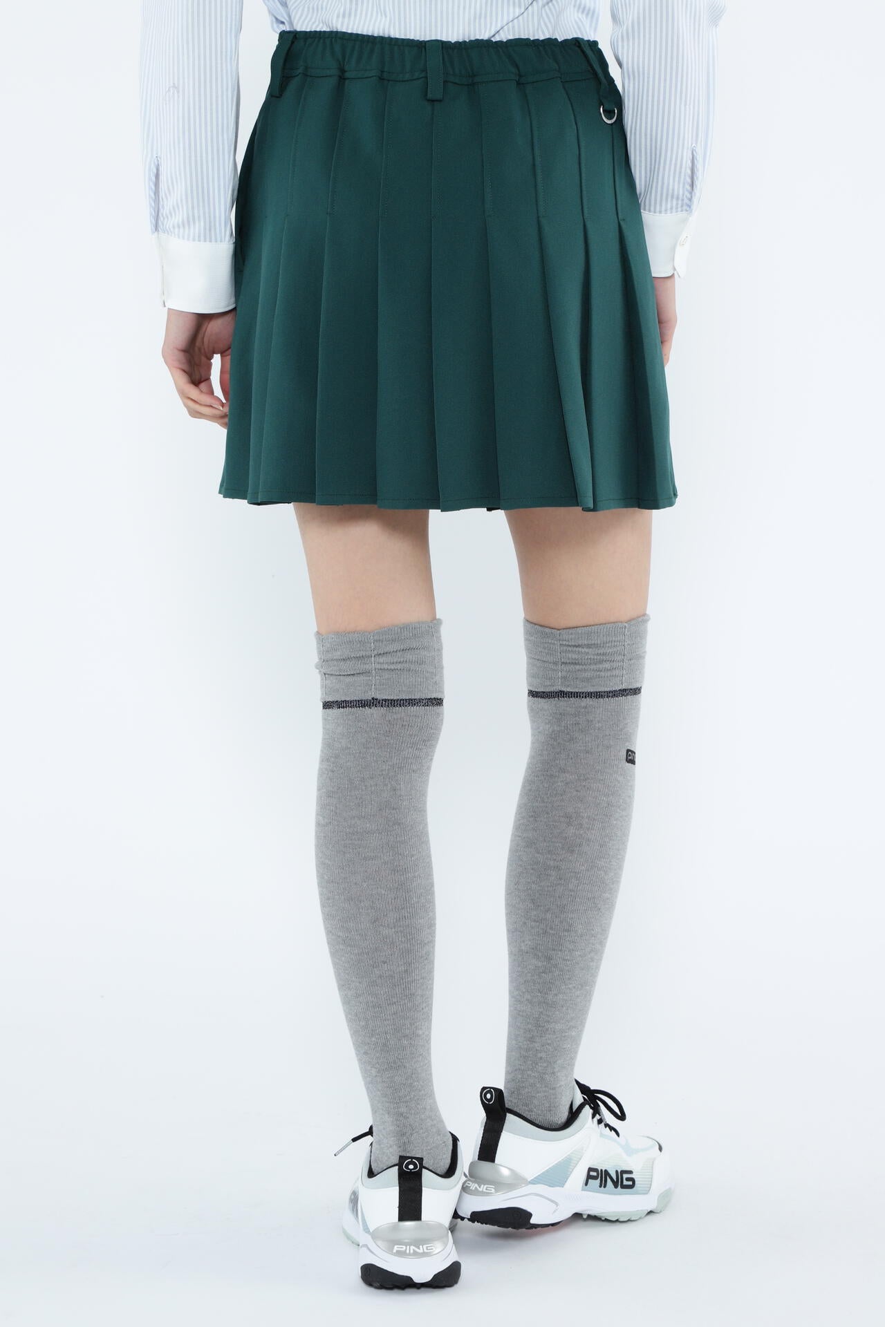 PING APPAREL】ポリエステルツイルプリーツスカート ＜LADIES LINE