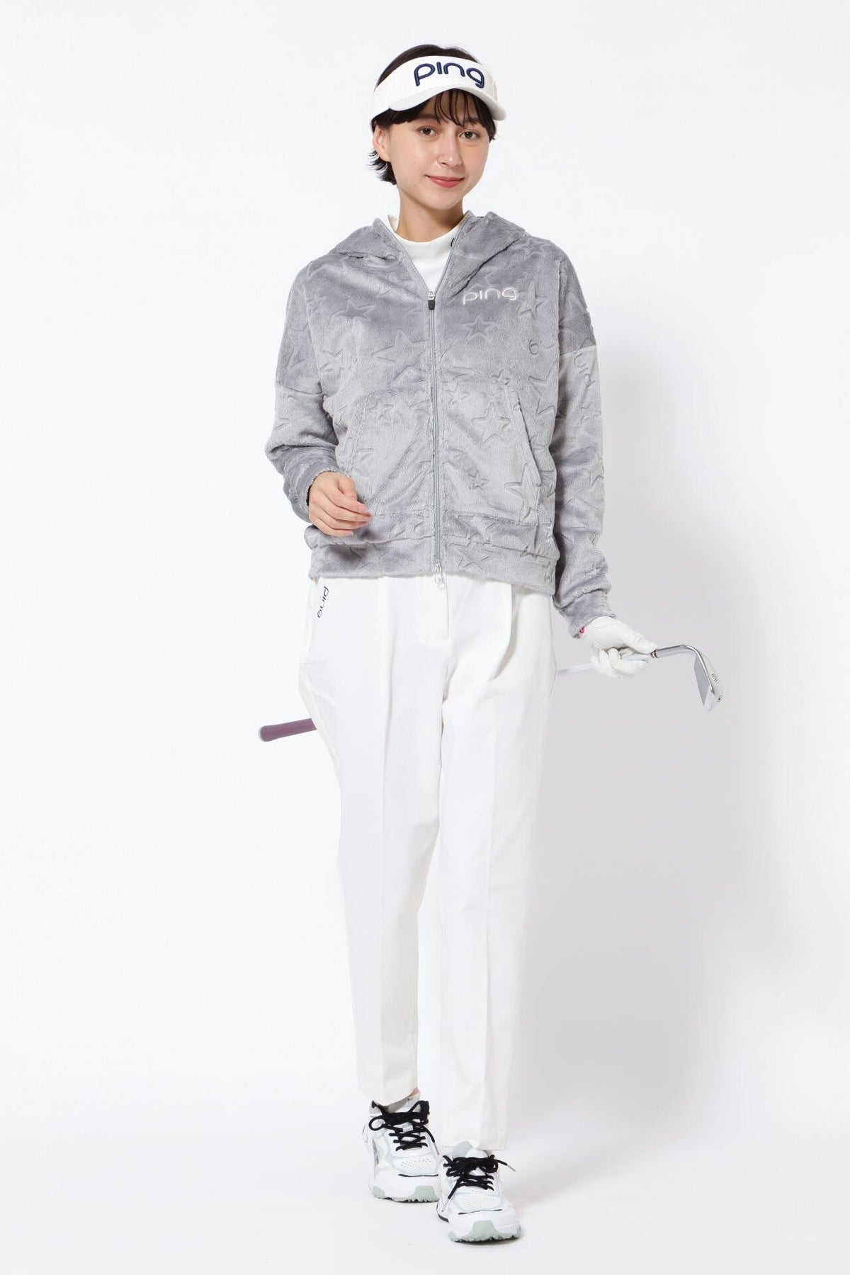 【PING APPAREL】ベロアフーディーブルゾン ＜NATIVE＞ (LADIES)