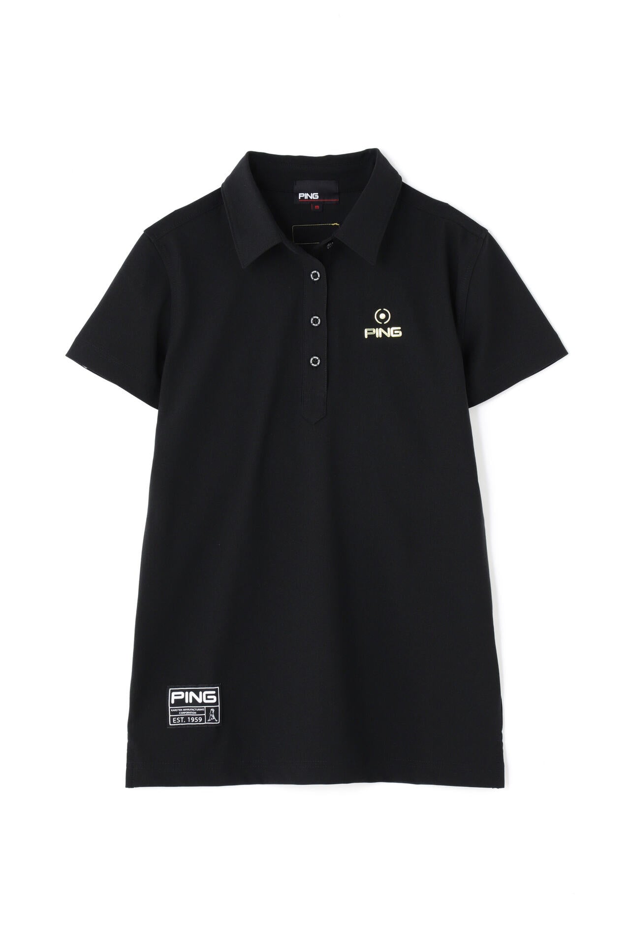 【PING APPAREL】エコブルー カノコ半袖ポロシャツ ＜GOLD＞ (LADIES)