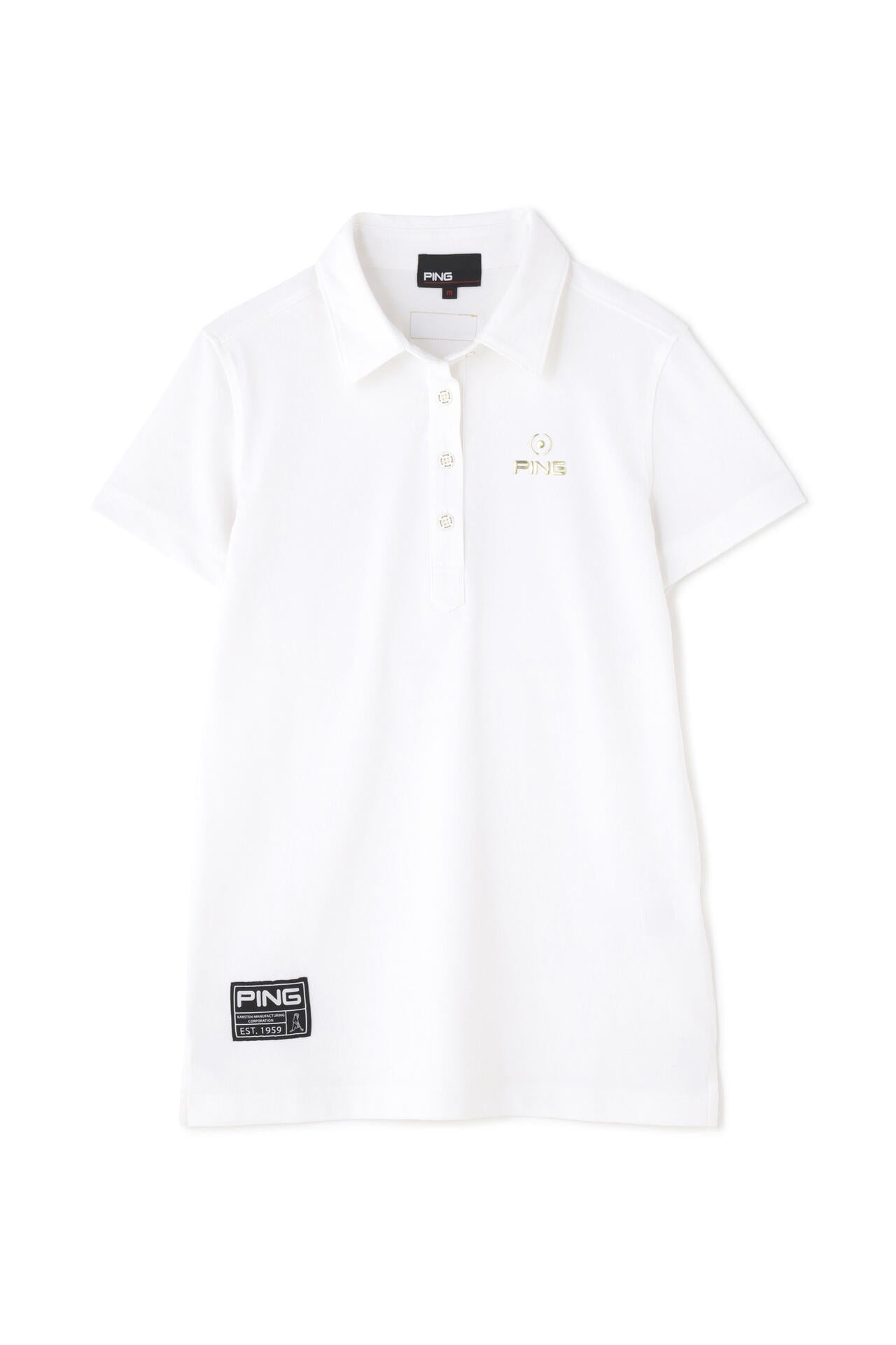 【PING APPAREL】エコブルー カノコ半袖ポロシャツ ＜GOLD＞ (LADIES)