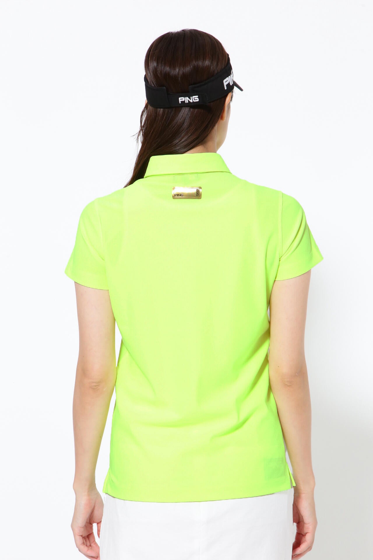 【PING APPAREL】エコブルー カノコ半袖ポロシャツ ＜GOLD＞ (LADIES)