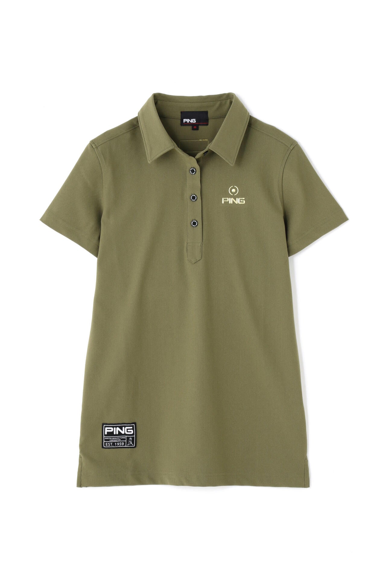 【PING APPAREL】エコブルー カノコ半袖ポロシャツ ＜GOLD＞ (LADIES)