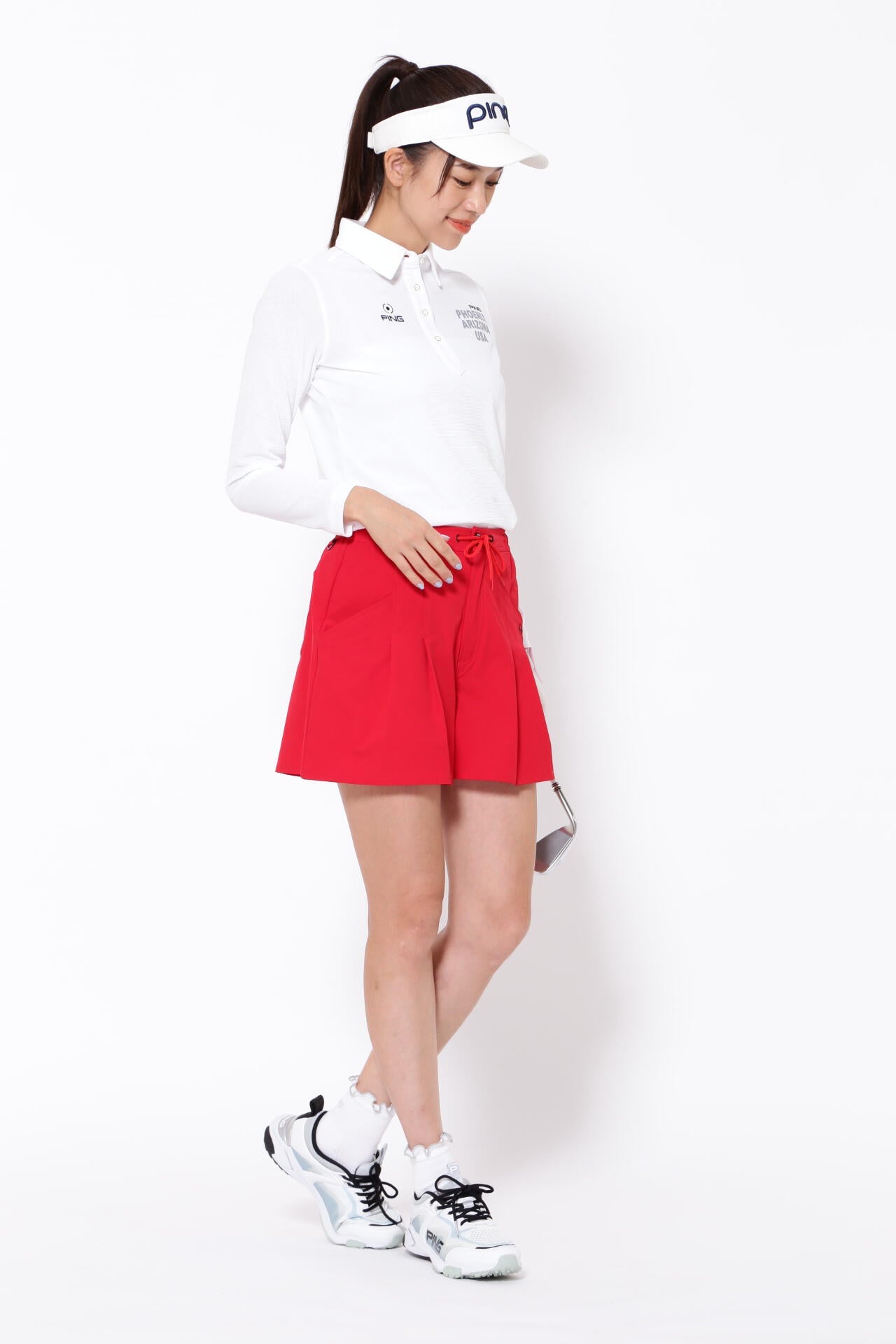 【PING APPAREL】長袖ポロシャツ ＜NATEVE＞ (LADIES)