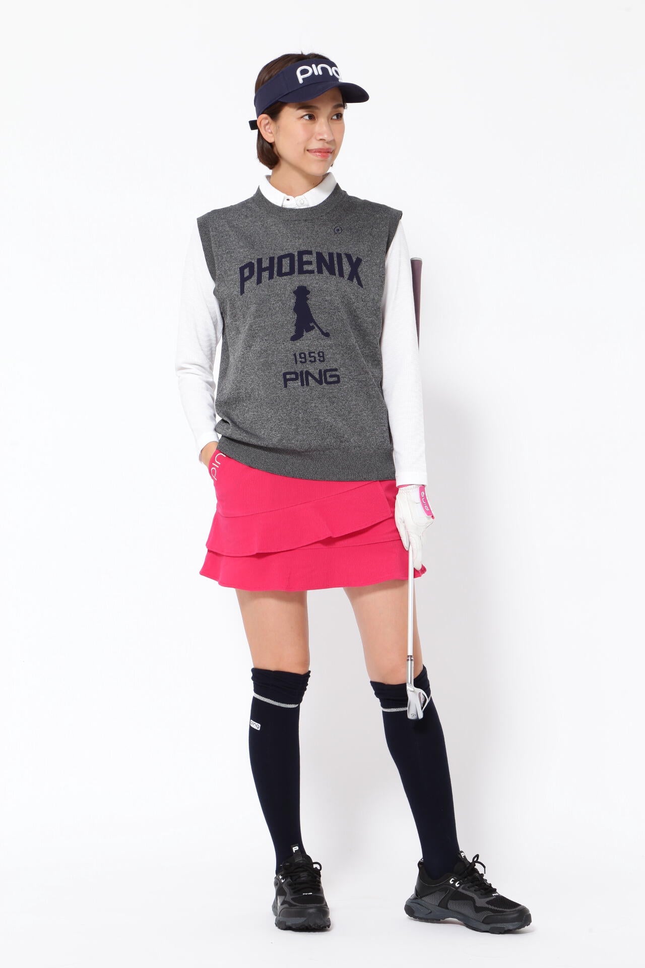 【PING APPAREL】長袖ポロシャツ ＜NATEVE＞ (LADIES)