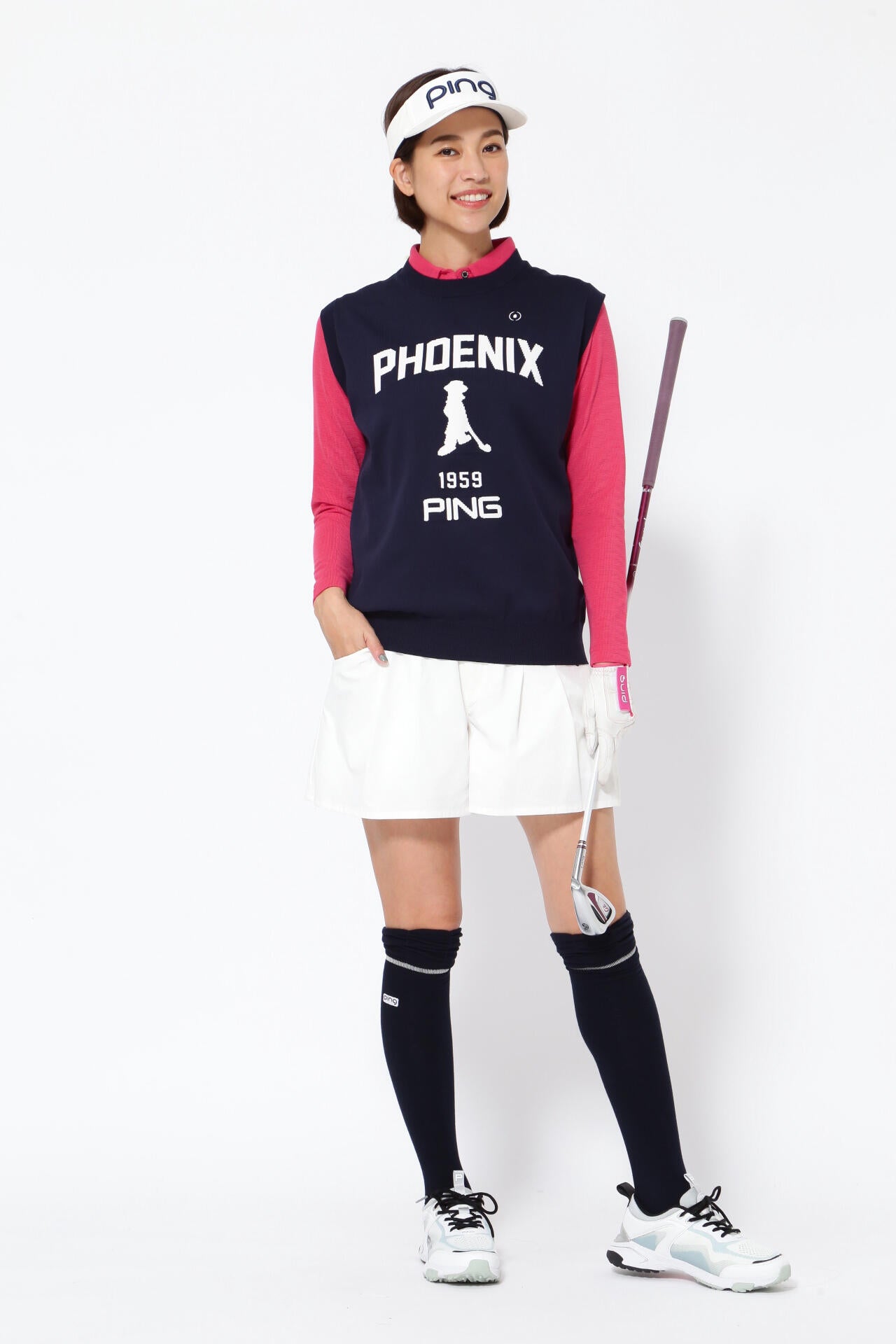 【PING APPAREL】長袖ポロシャツ ＜NATEVE＞ (LADIES)