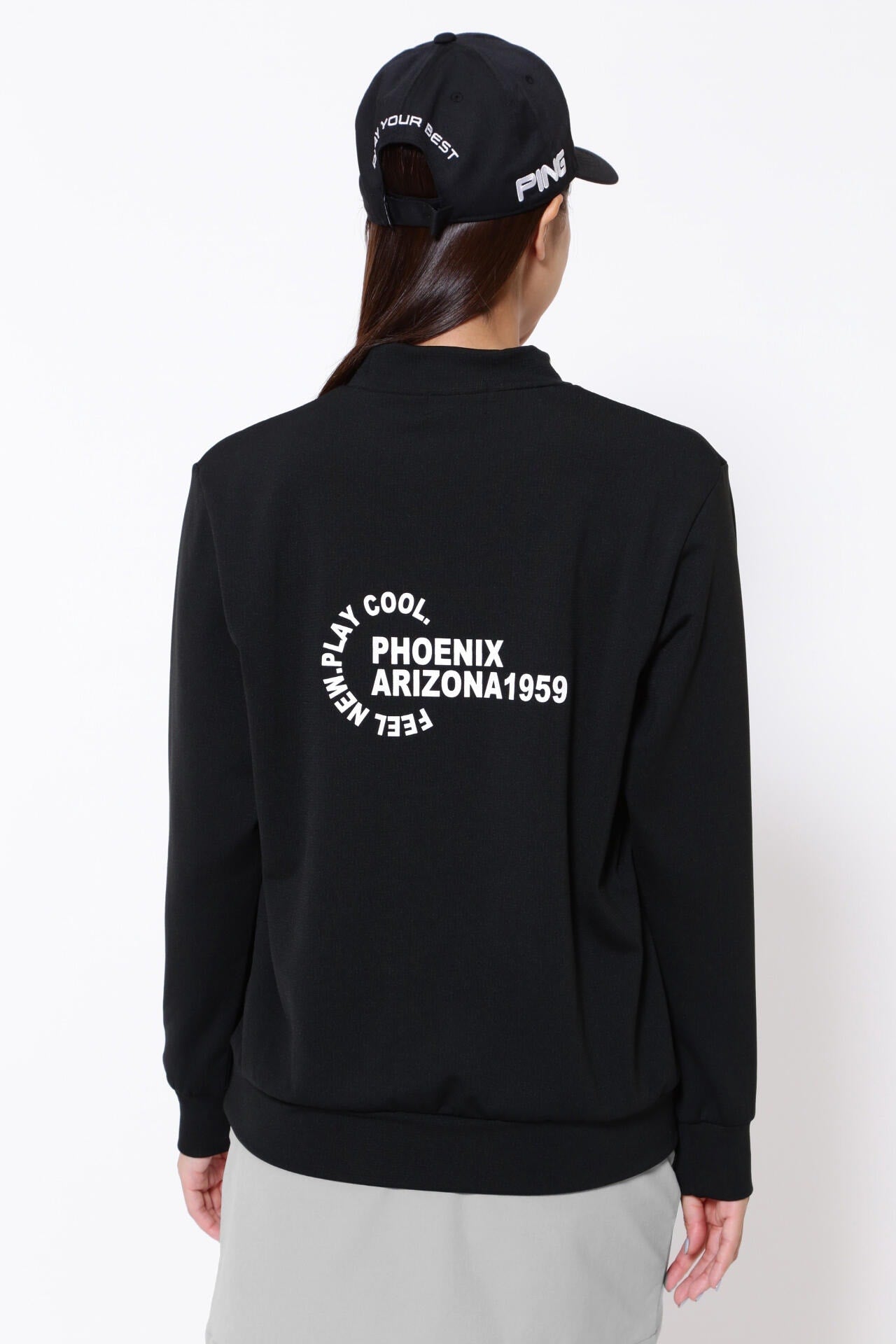 美品 現行タグ V12 ALINE CREW モックネック ボンディング XXL PING APPAREL】ドビードッツ裏起毛モックネックプルオーバー