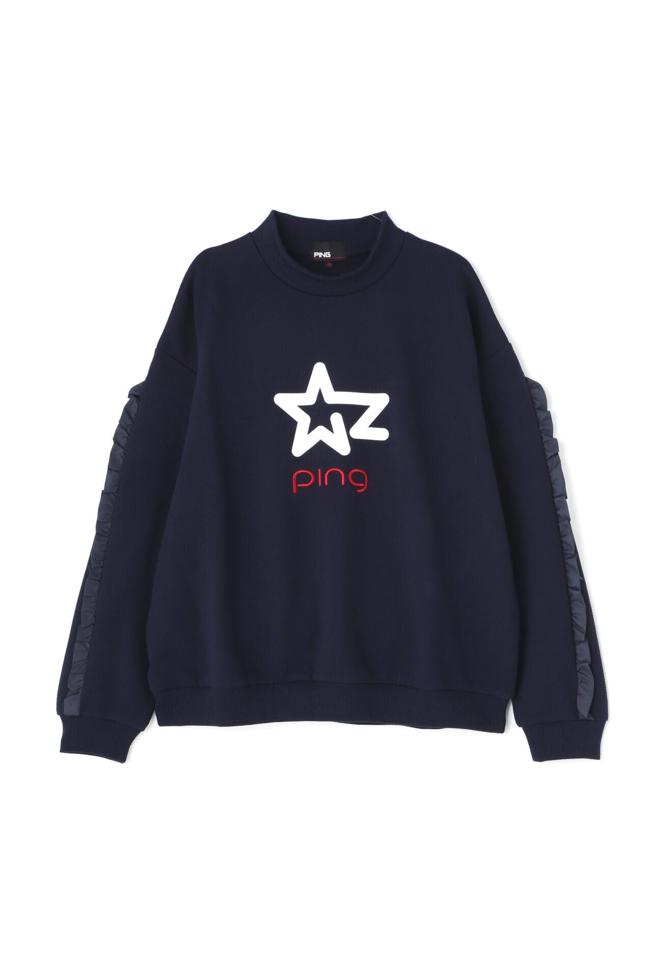 PING モックネックニットプルオーバー新品 ピン（PING）（メンズ）ゴルフウェア 半袖モックネックニットプル