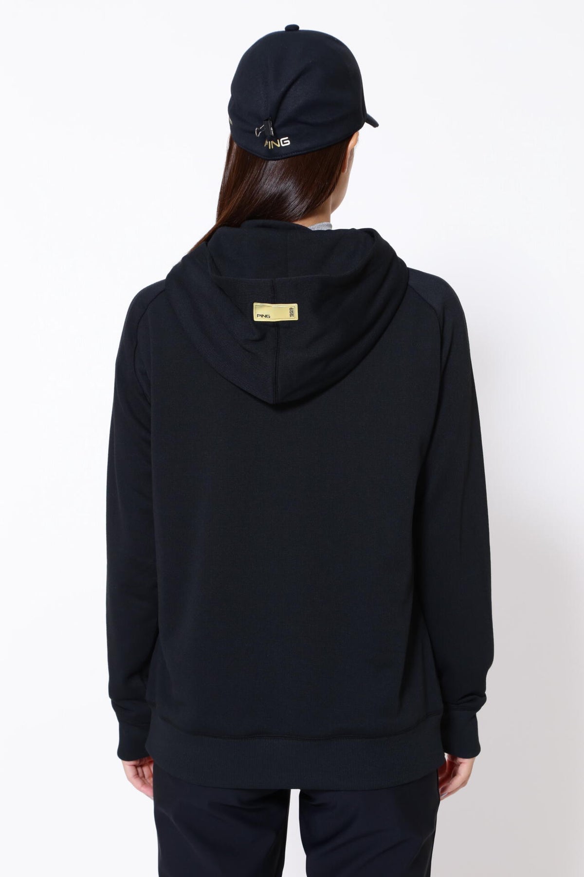 【PING APPAREL】エコアーチ 裏毛スウェットフーディプルオーバー ＜GOLD＞ (LADIES)