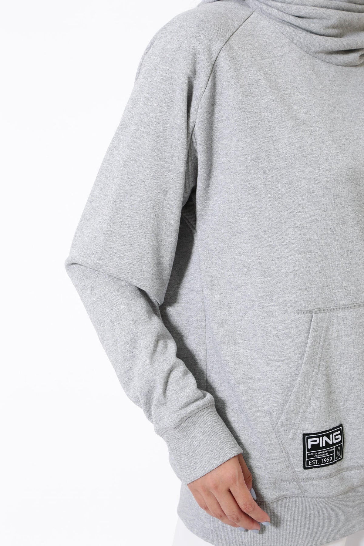 【PING APPAREL】エコアーチ 裏毛スウェットフーディプルオーバー ＜GOLD＞ (LADIES)