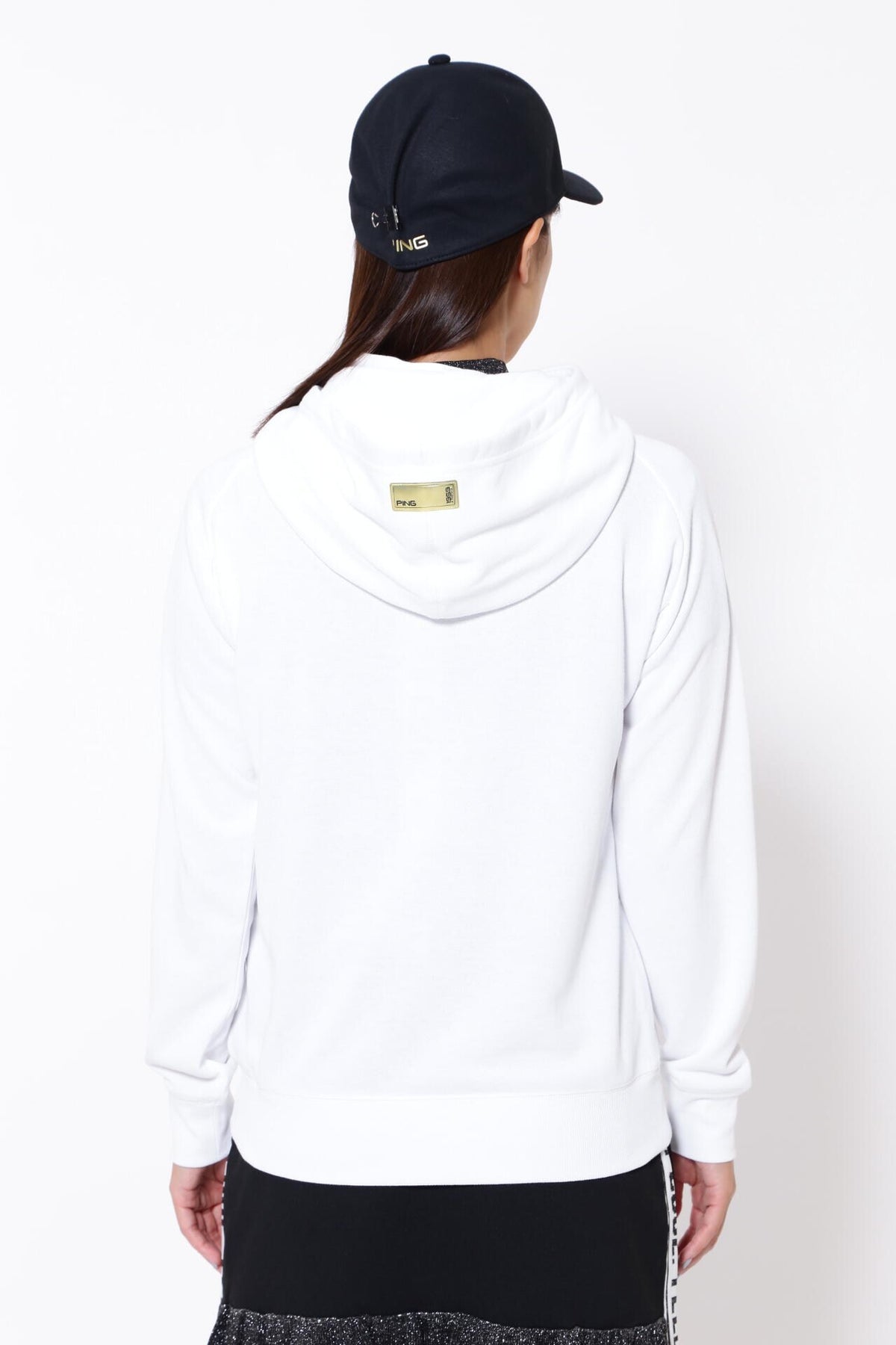 【PING APPAREL】エコアーチ 裏毛スウェットフーディプルオーバー ＜GOLD＞ (LADIES)