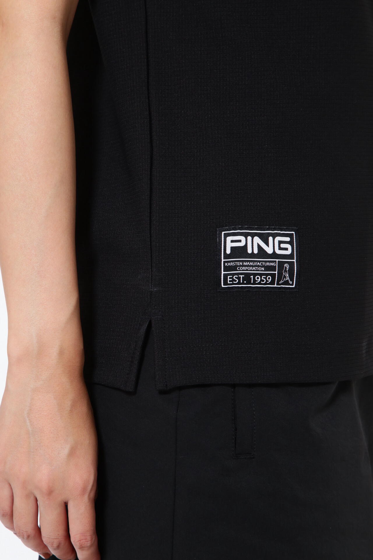 【PING APPAREL】エコブルー 半袖ハイネックカットソー ＜GOLD＞ (LADIES)