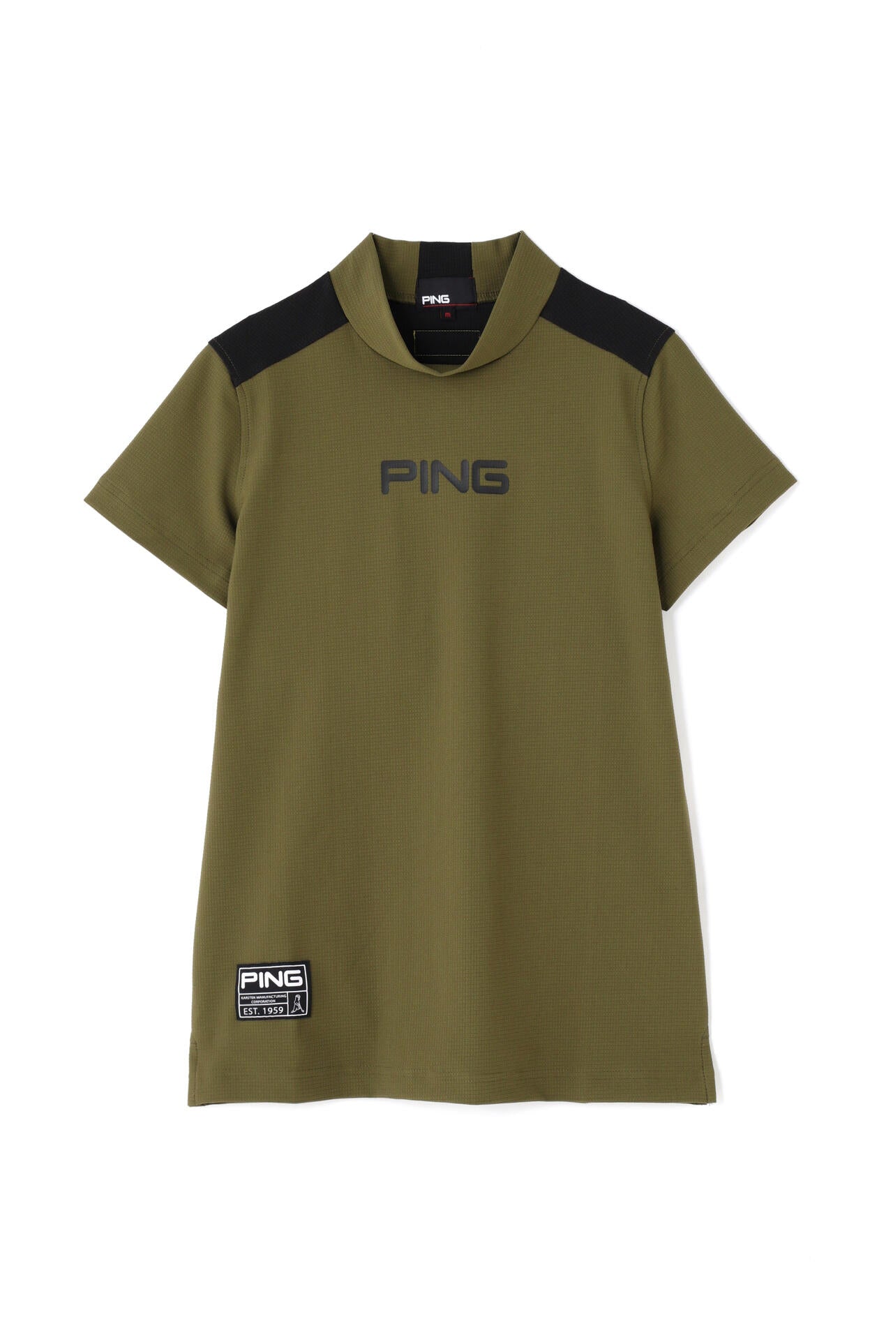 PING APPAREL】エコブルー 半袖ハイネックカットソー ＜GOLD＞ (LADIES