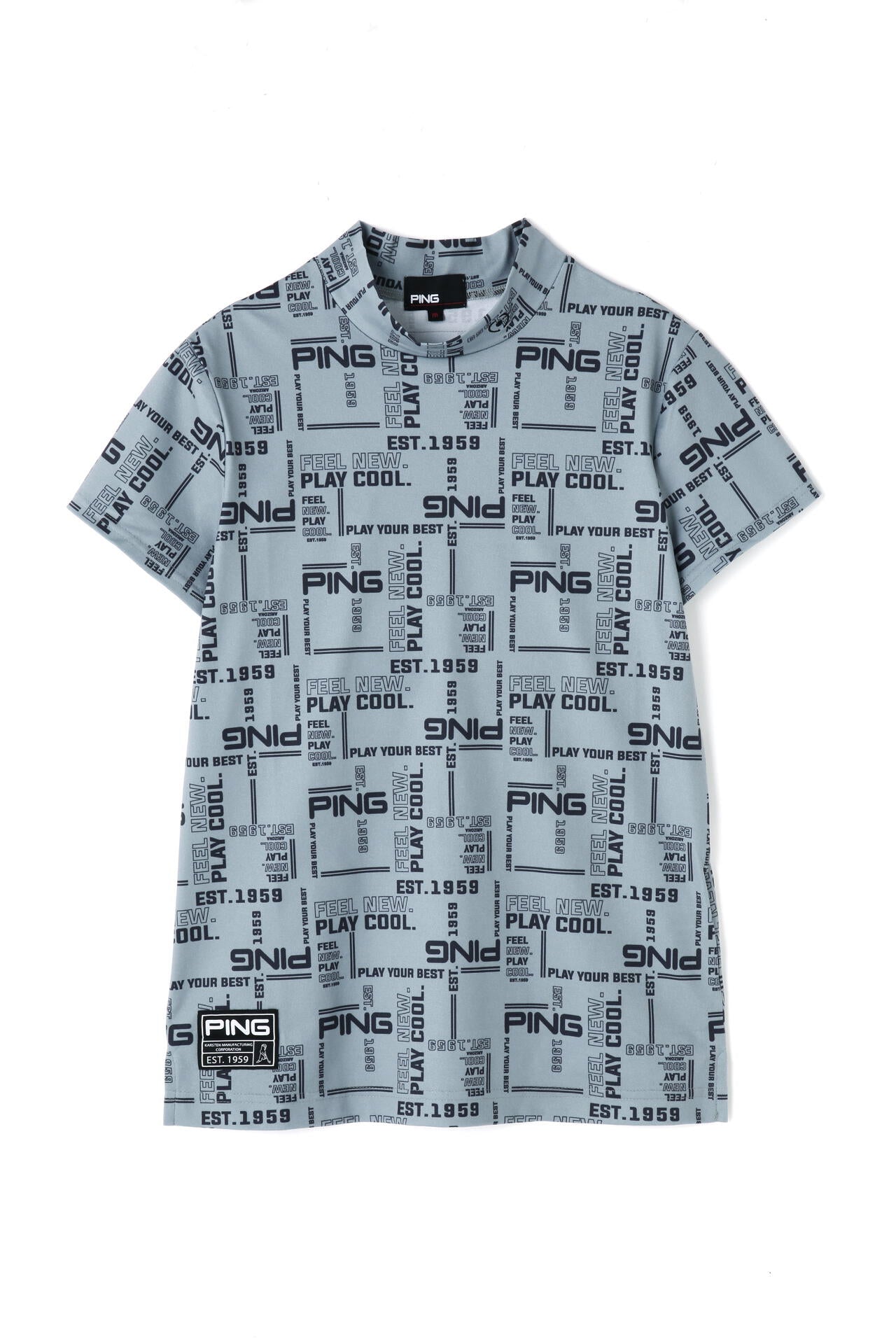 【PING APPAREL】クールマックスエコメイド 半袖ハイネックカットソー ＜GOLD＞ (LADIES)