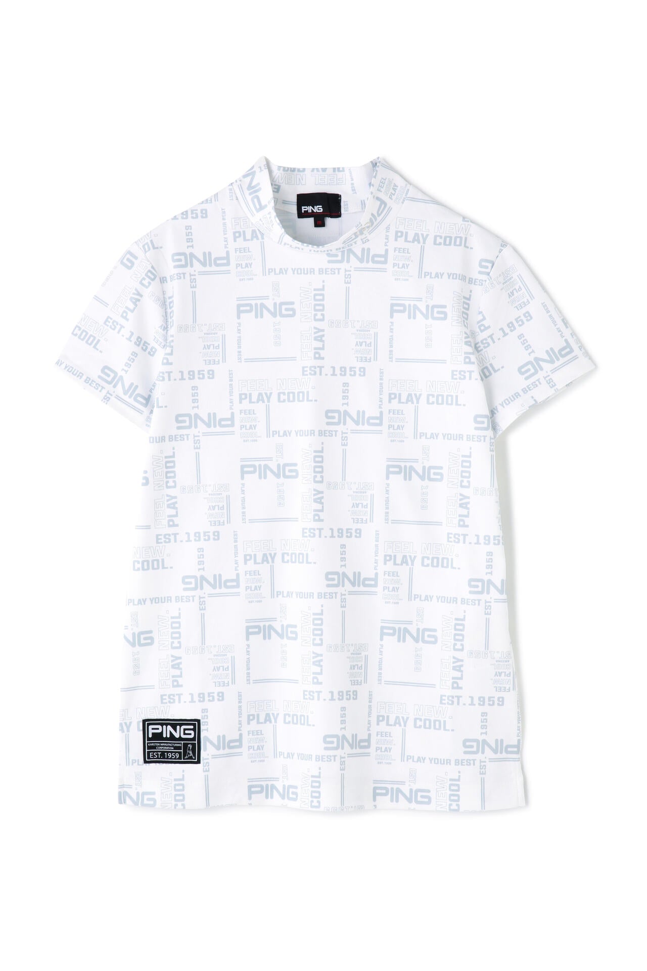 【PING APPAREL】クールマックスエコメイド 半袖ハイネックカットソー ＜GOLD＞ (LADIES)