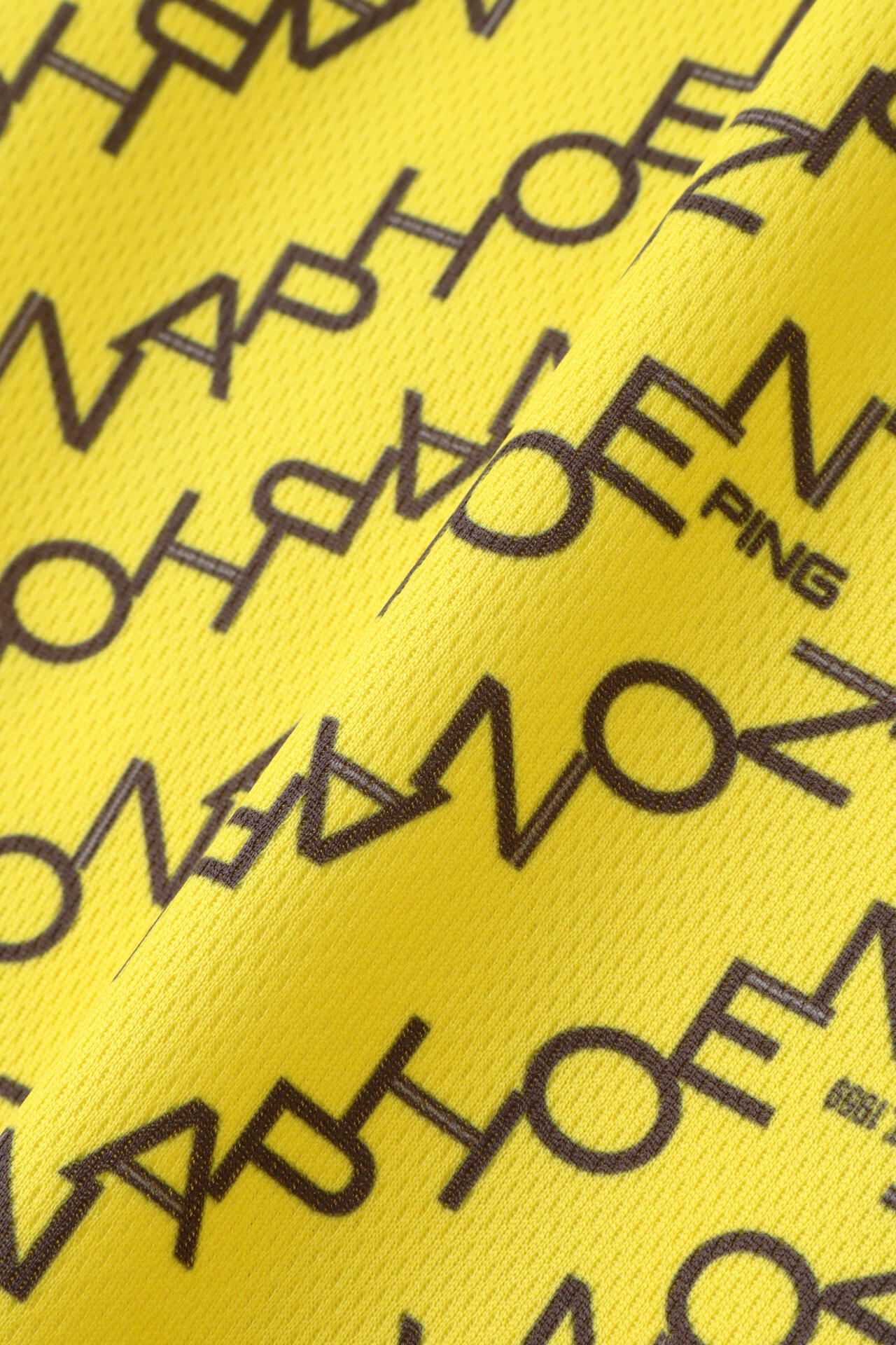 【PING APPAREL】総柄転写プリント クールコア ストレッチ起毛半袖UVハイネック＜PERFORMANCE＞ (LADIES)