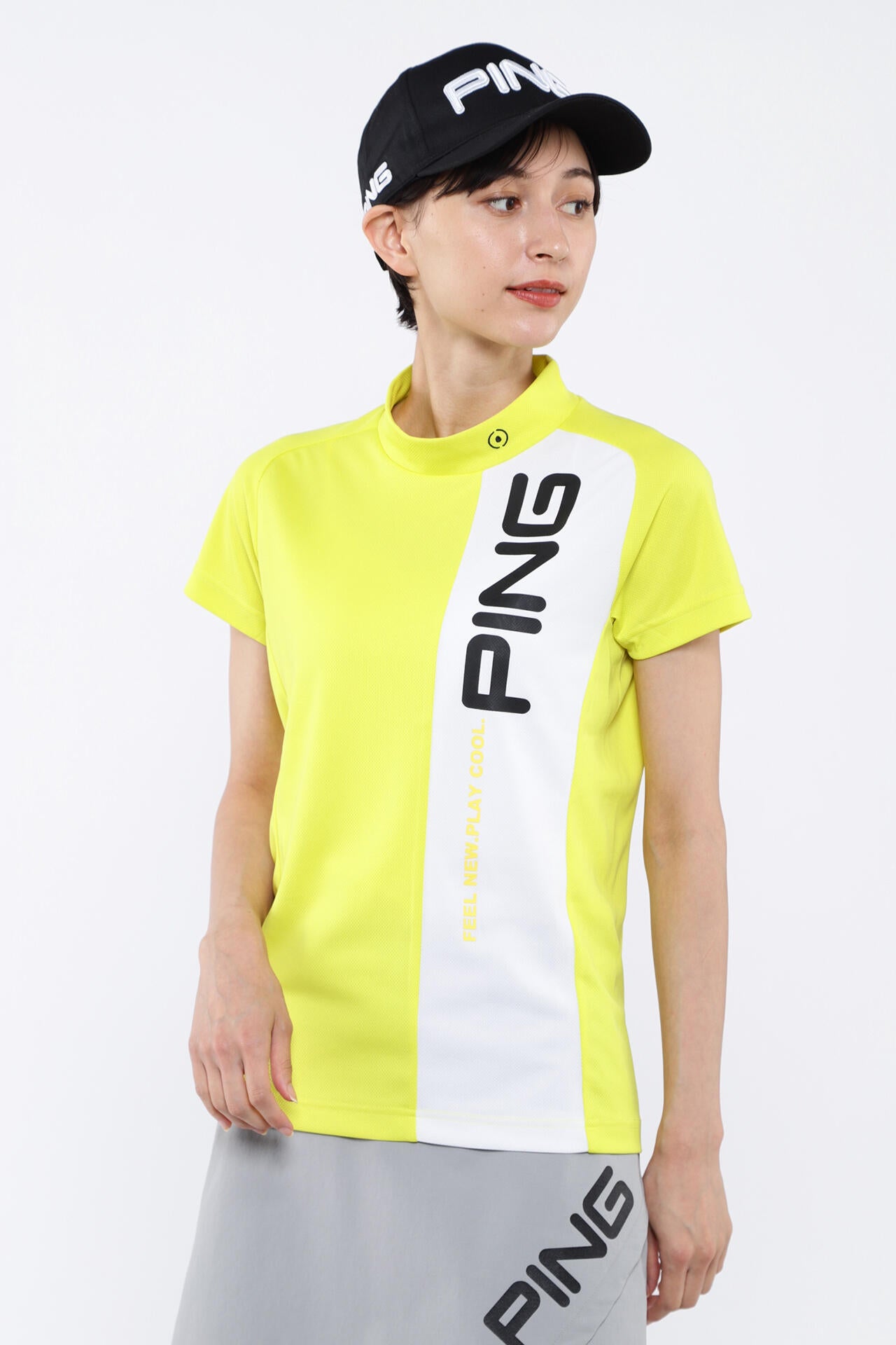 【PING APPAREL】クールコア半袖ハイネックカットソー ＜PERFORMANCE＞ (LADIES)