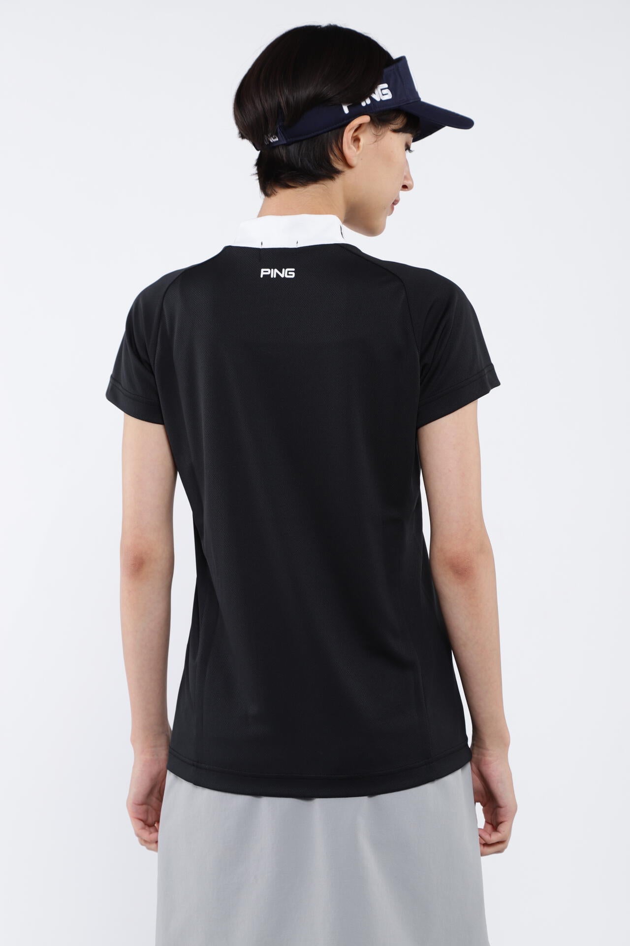 【PING APPAREL】BIG PINGロゴ クールコア半袖ハイネックカットソー ＜PERFORMANCE＞ (LADIES)