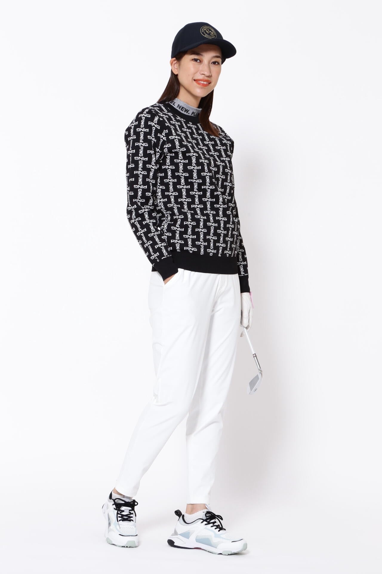 【PING APPAREL】ベアスムース 長袖ハイネックカットソー ＜GOLD＞ (LADIES)