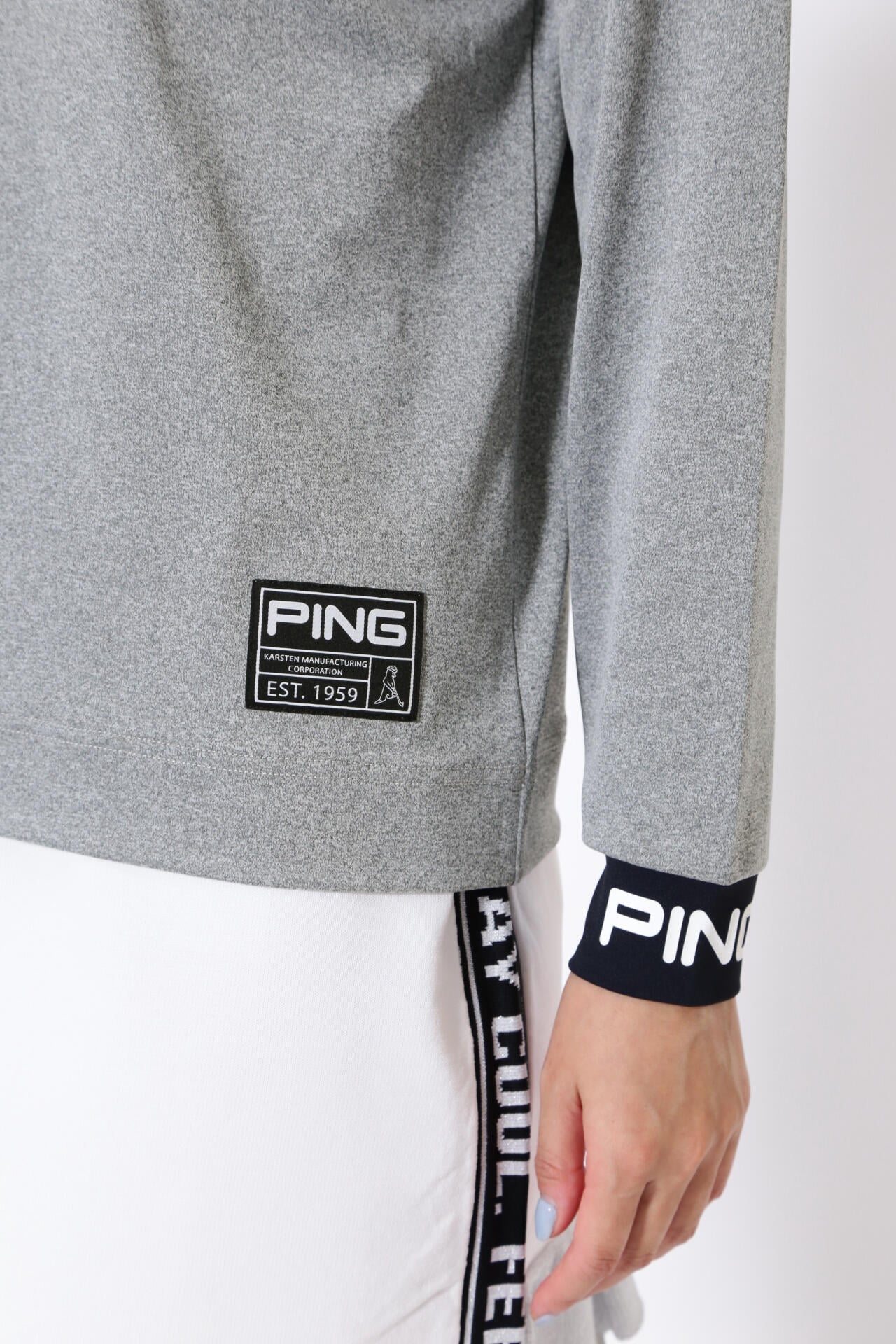 【PING APPAREL】ベアスムース 長袖ハイネックカットソー ＜GOLD＞ (LADIES)